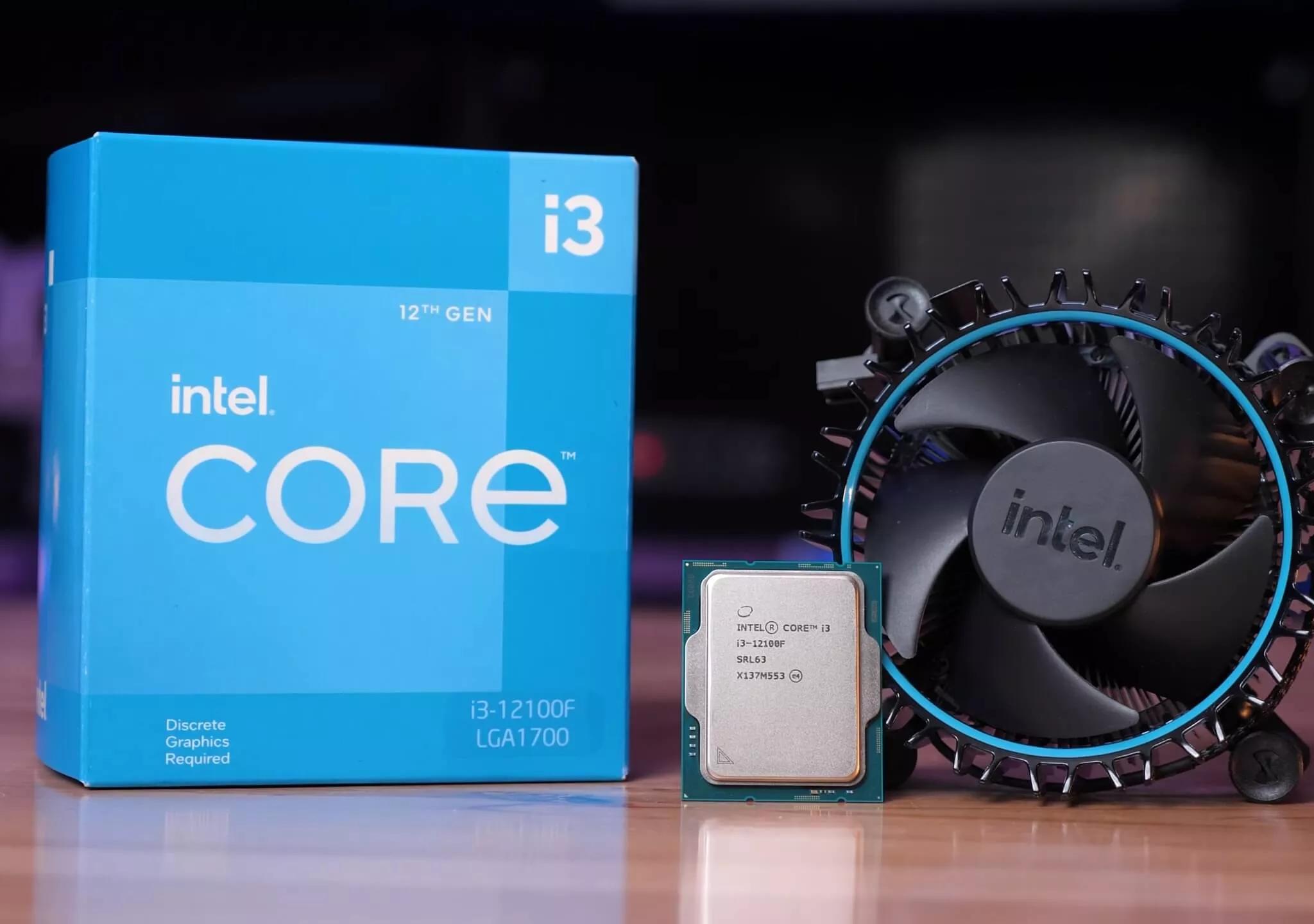 Intel Core i3-12100f with cooler