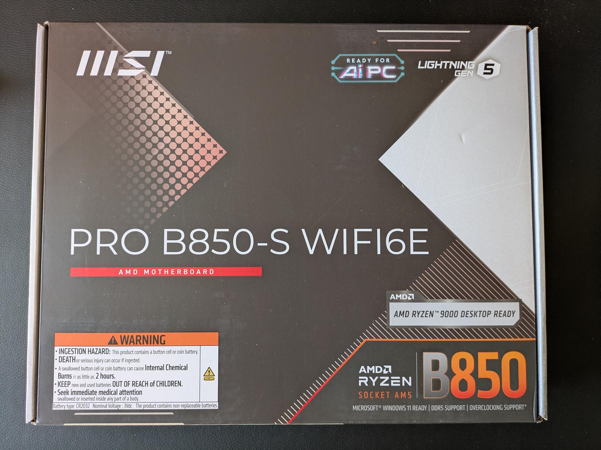 Brand New! GIGABYTE B850 GAMING X WIFI6E ATX AMD AM5 DDR5 Gaming Motherboard