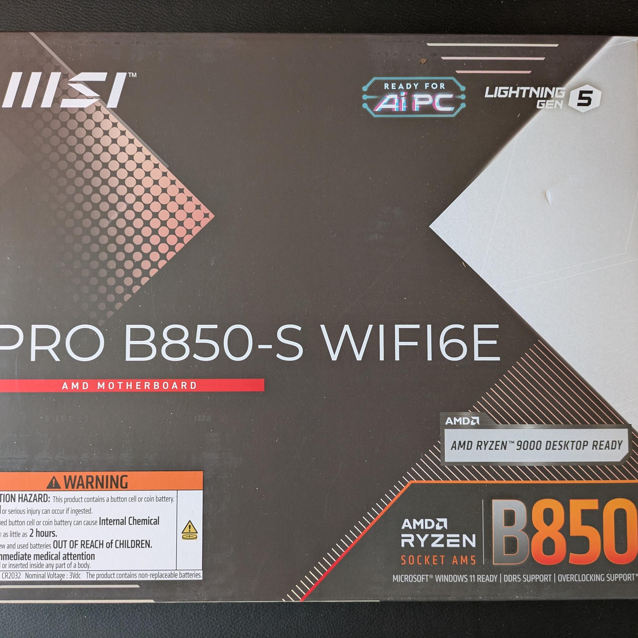 Brand New! GIGABYTE B850 GAMING X WIFI6E ATX AMD AM5 DDR5 Gaming Motherboard