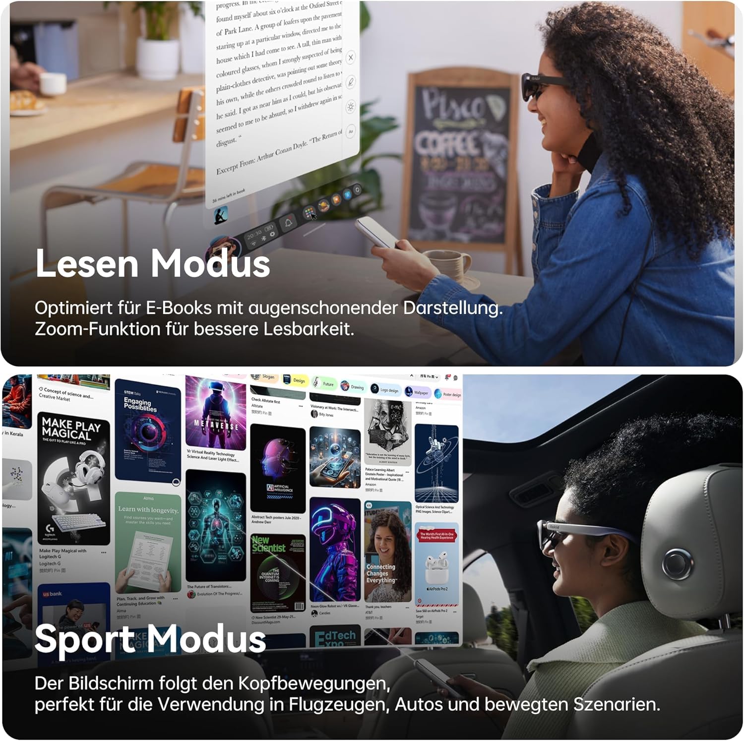Rokid AR Spatial Black- Max2 AR Glasses & Station2 Spatial Computer Micro-OLED, 120Hz OLED, 600 Nits
