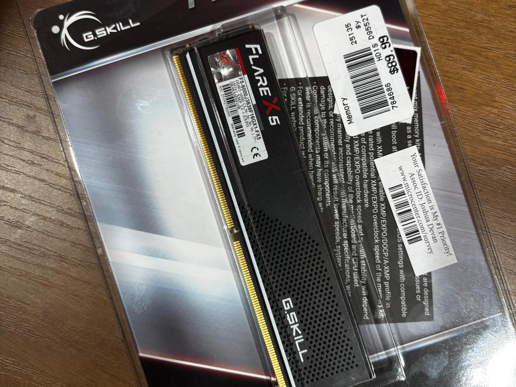 16GB DDR5 6000mhz