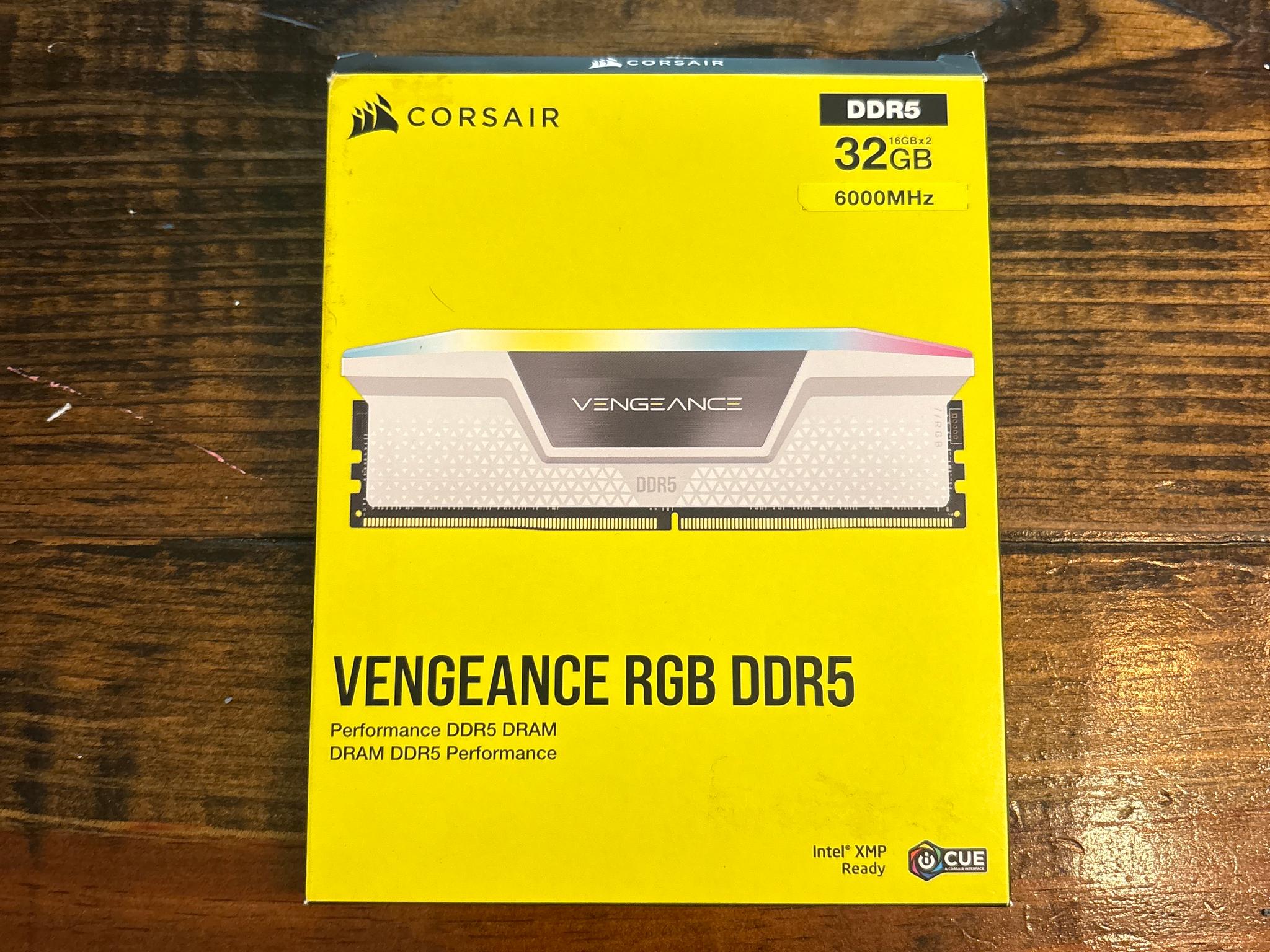 Used like new corsair vengeance 32gb ddr5 ram 6000Mhz cl36