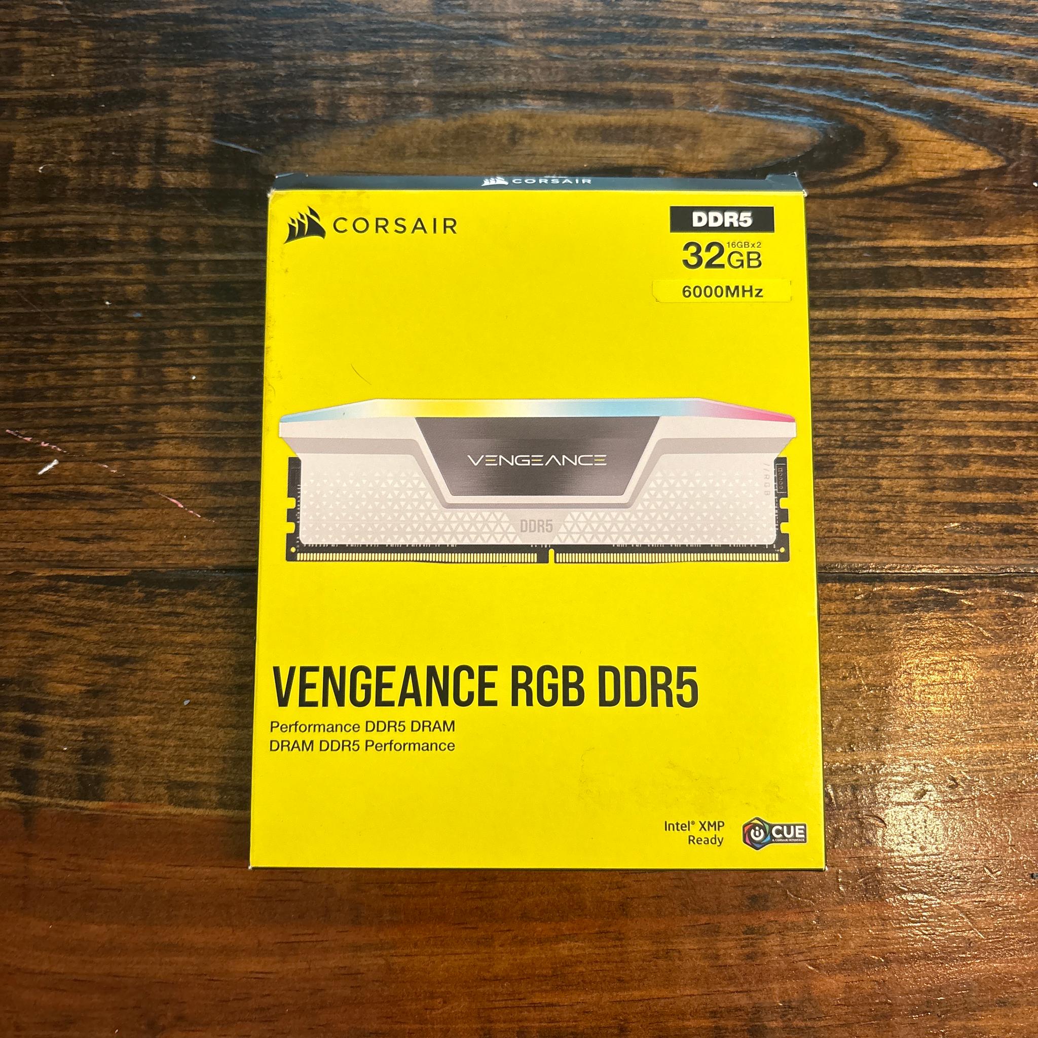 Used like new corsair vengeance 32gb ddr5 ram 6000Mhz cl36