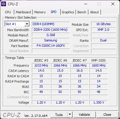G.Skill 32GB 3200 CL14-14-14-34 DDR4 (2x16GB kit) FlareX for Ryzen AM4