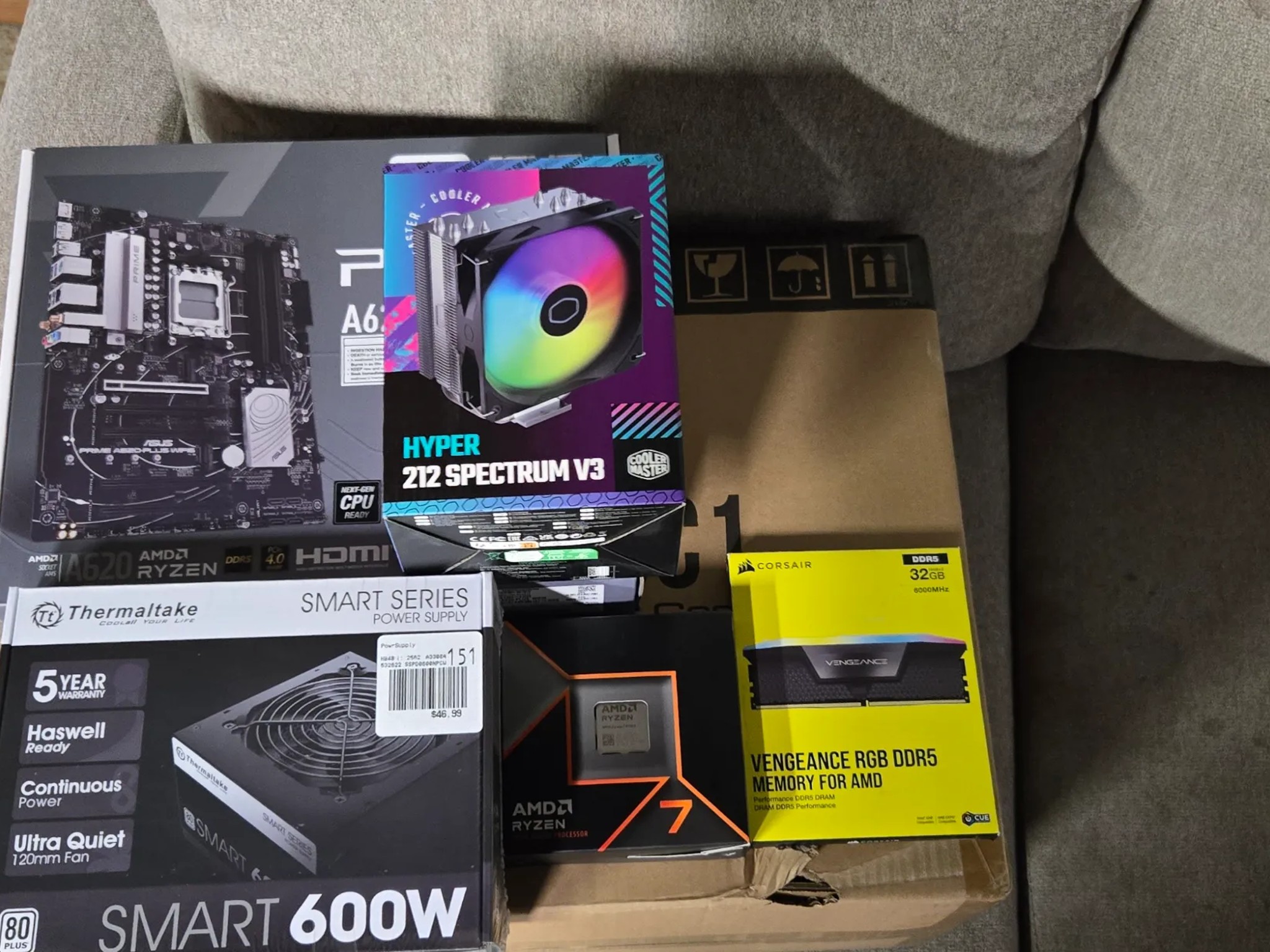 AMD Ryzen 7 9700X,32GB Ram, 1TB SSD,Choice of Intel B580 or RTX 3060Ti