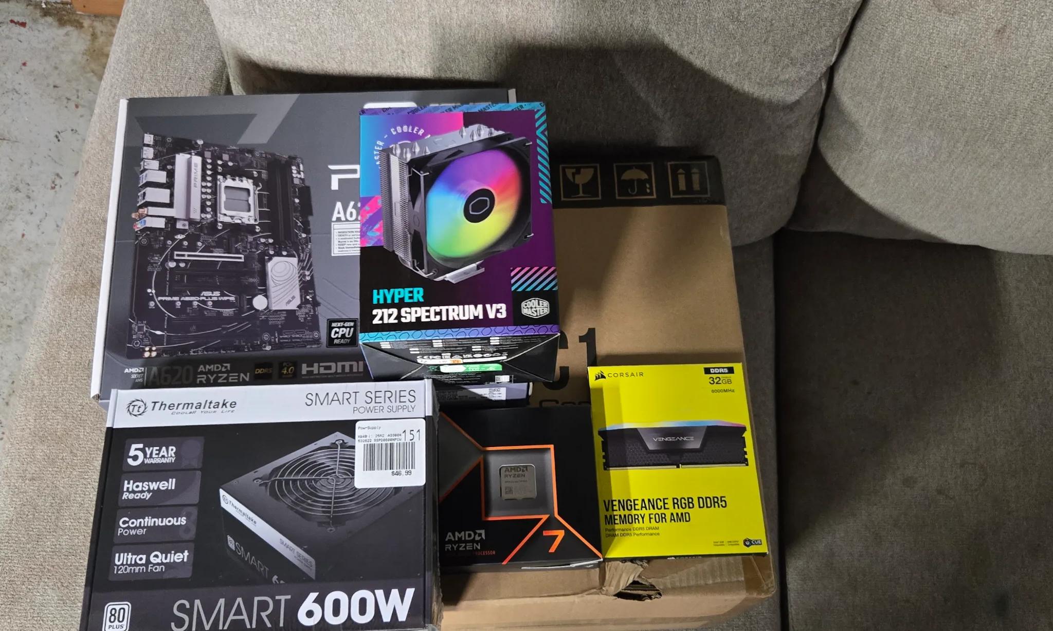 AMD Ryzen 7 9700X,32GB Ram, 1TB SSD,Choice of Intel B580 or RTX 3060Ti