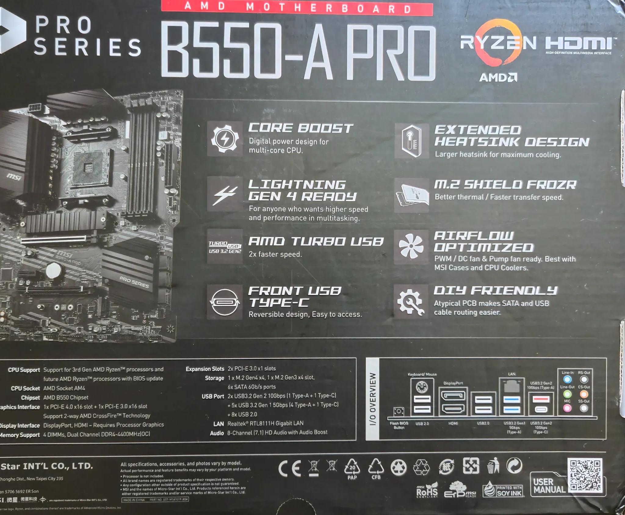 Mostly Functional: MSI B550-A-Pro, Zalman S2