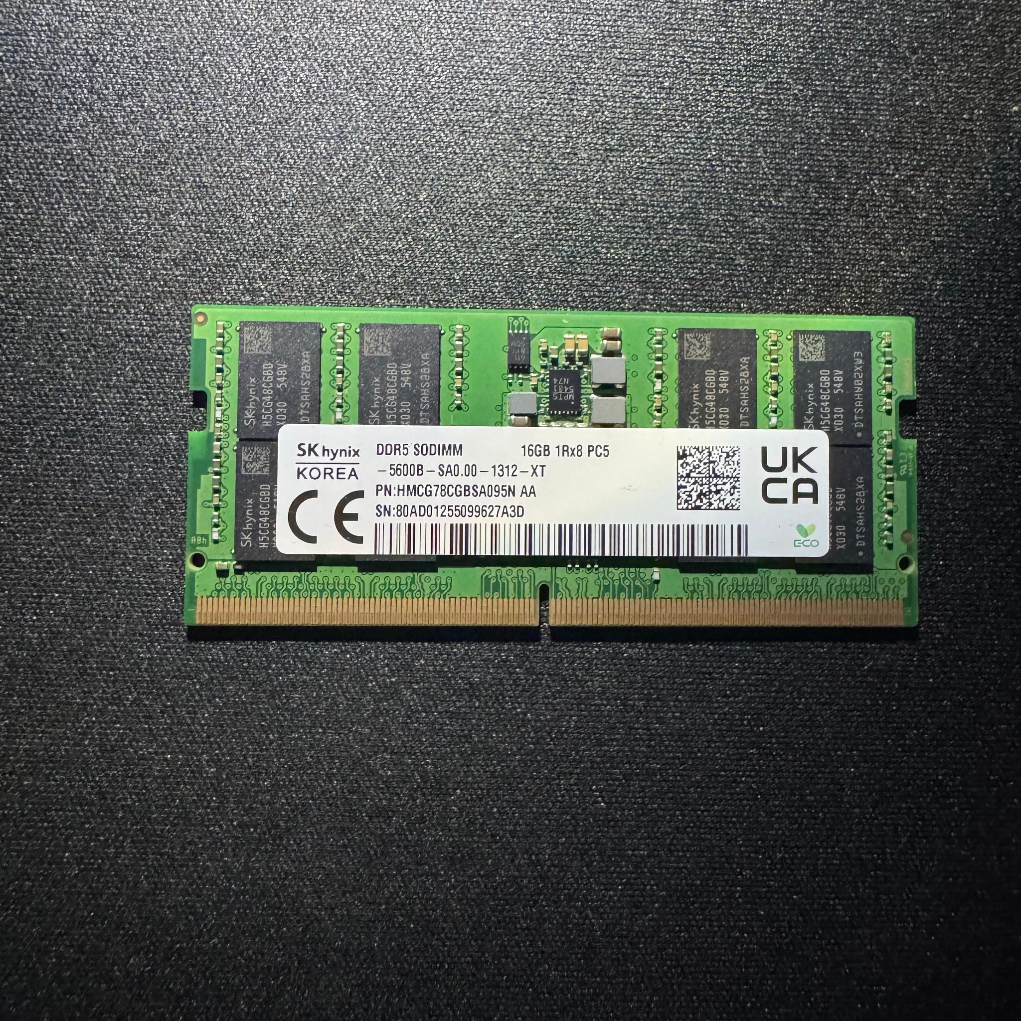 SK hynix 32GB (2x16GB) DDR5 5600MHz SODIMM Laptop RAM