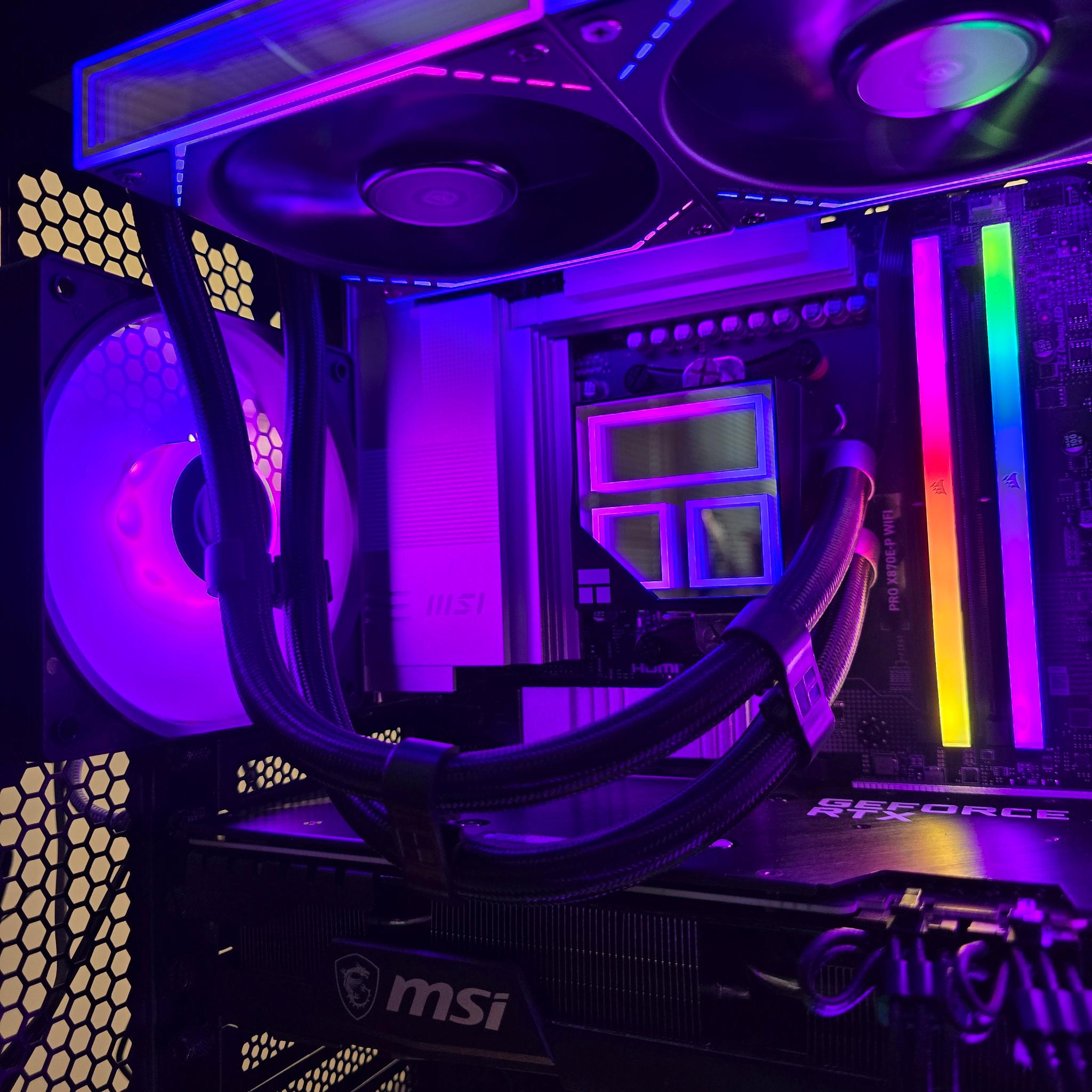 💥Versatile Black PC💥RTX 3070 TI | Ryzen 7 7700X | 32GB DDR5 | 1TB NVME M.2 | Windows 11 Pro
