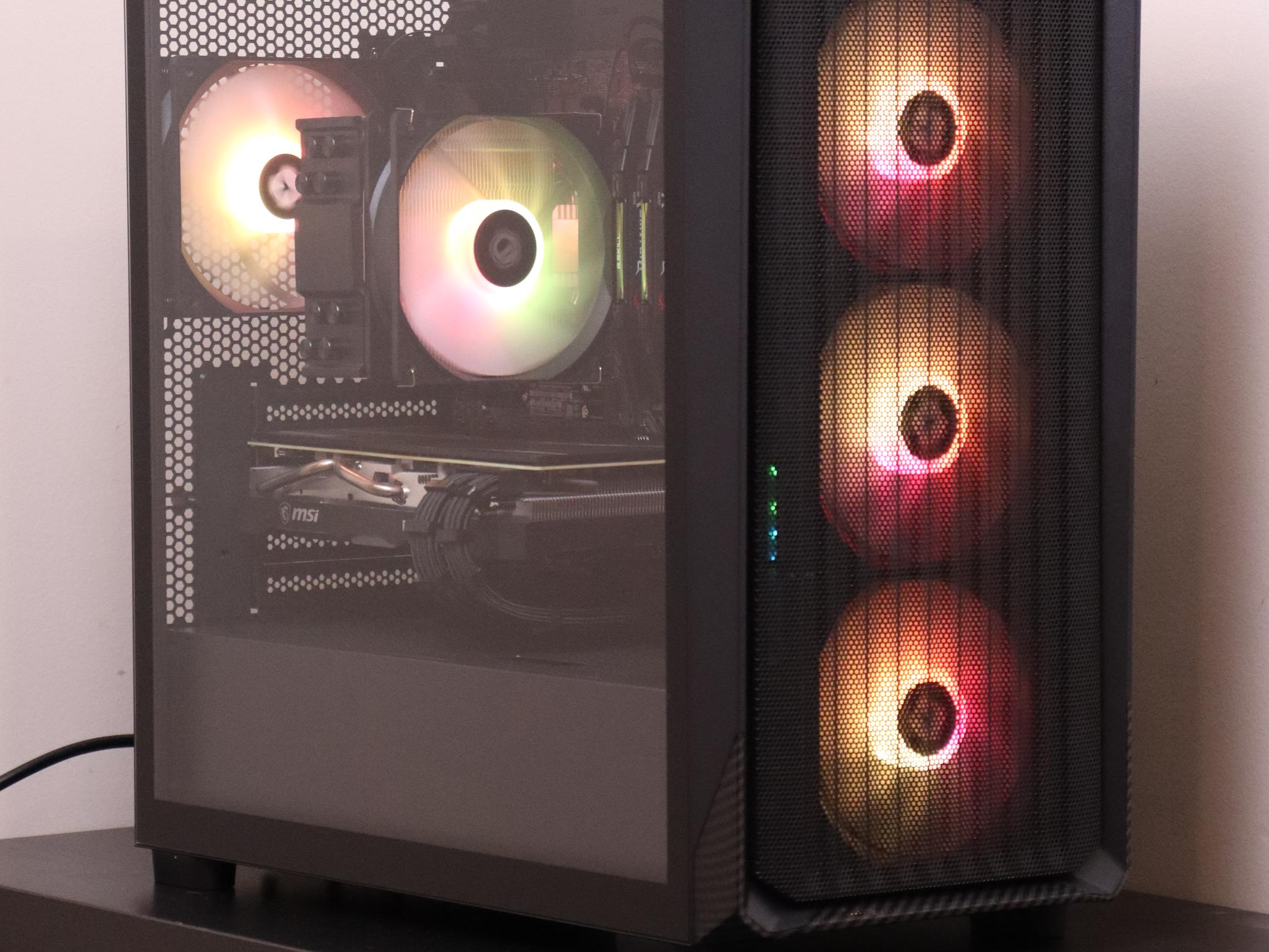 Black RGB 1080p Gaming PC | Ryzen 5 3600 - 5700xt