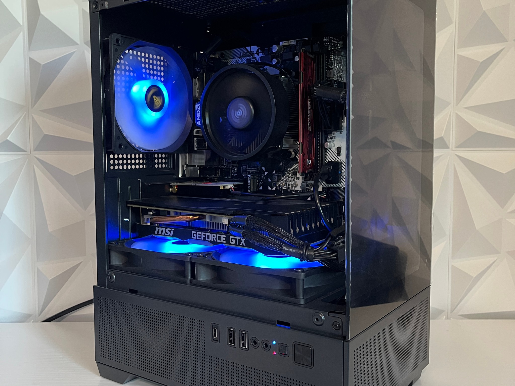 GTX 1660 6GB, Ryzen 5 2600, 8GB RAM | Black RGB Gaming Computer/PC