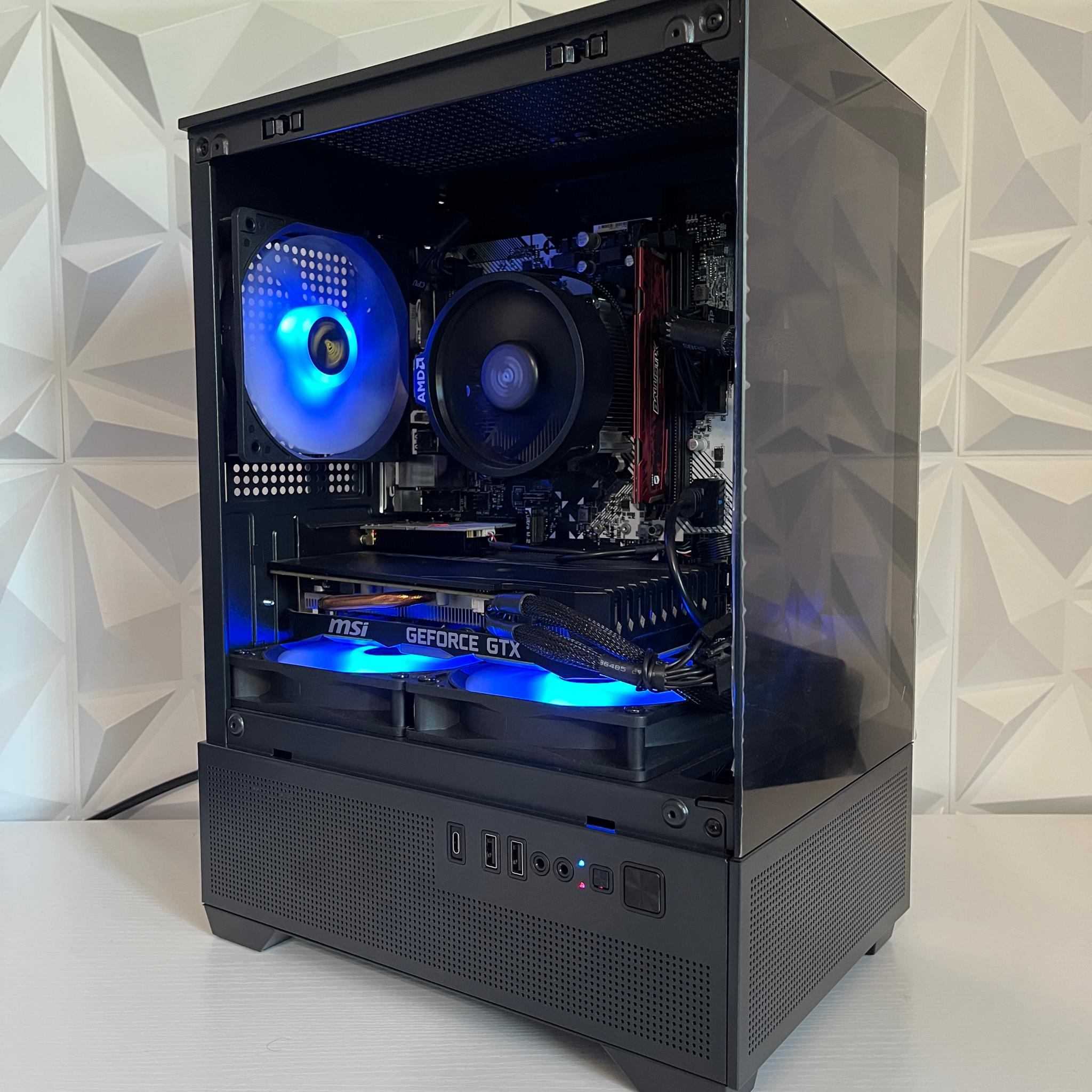 GTX 1660 6GB, Ryzen 5 2600, 8GB RAM | Black RGB Gaming Computer/PC