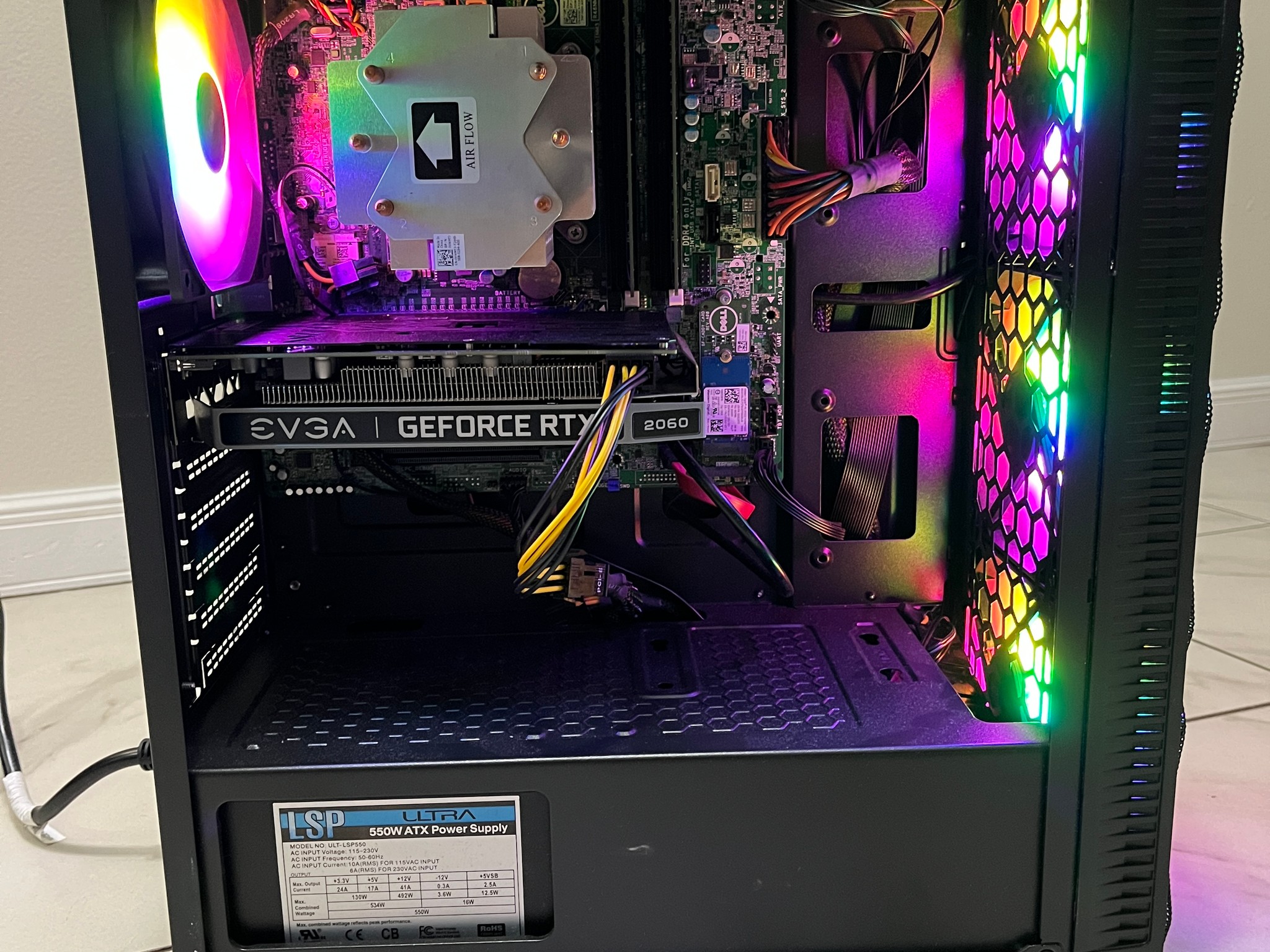 NVIDIA RTX 2060, Intel i7-6700k, 12GB RAM, 870 GB Storage, High FPS RGB Gaming PC w/ Wi-Fi & BT