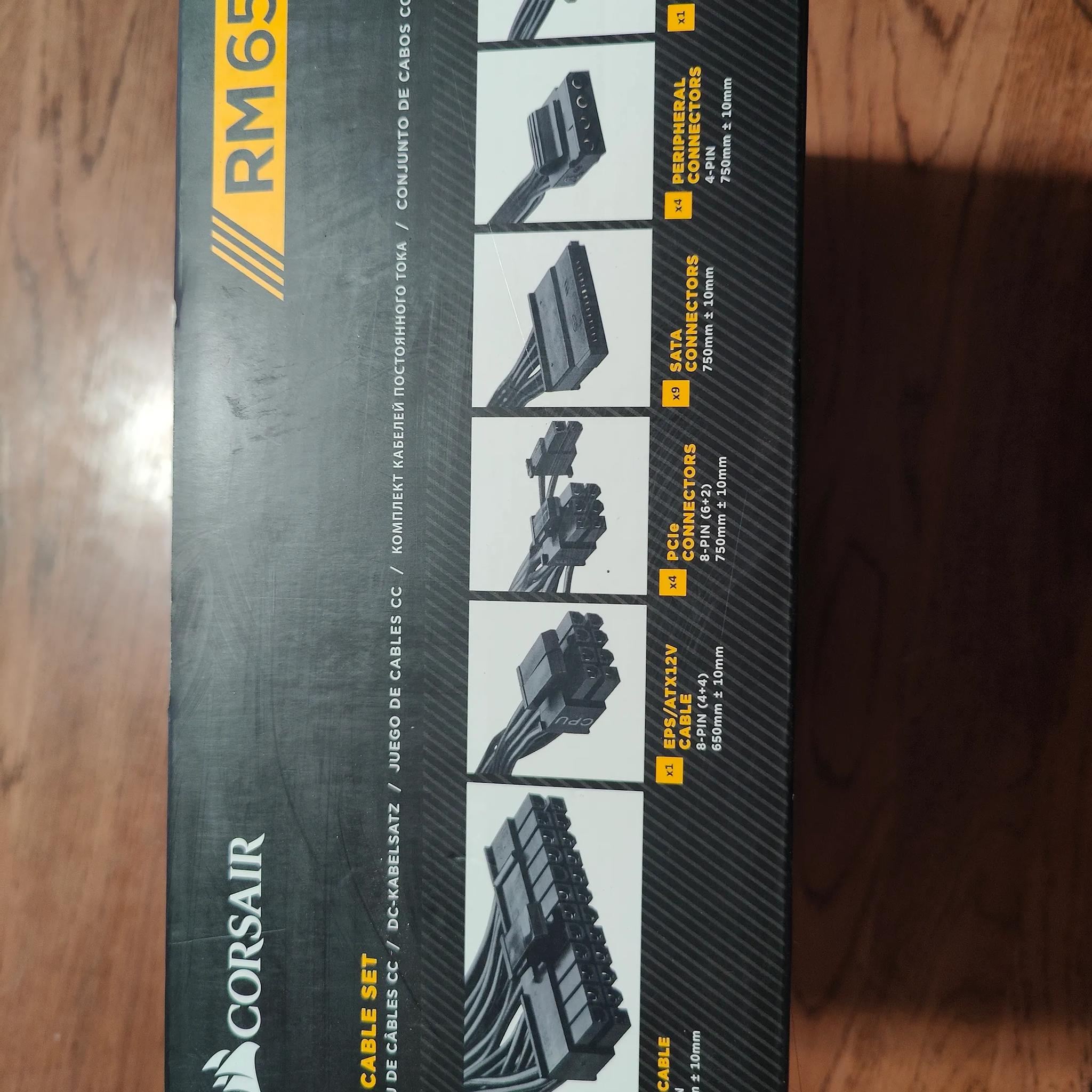 Corsair RM 650 W 80+ Gold Certified Fully Modular ATX Power Supply - Fully Modular - All Cables