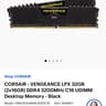 CORSAIR - VENGEANCE LPX 32GB (2x16GB) DDR4 3200MHz C16 UDIMM Desktop Memory - Black