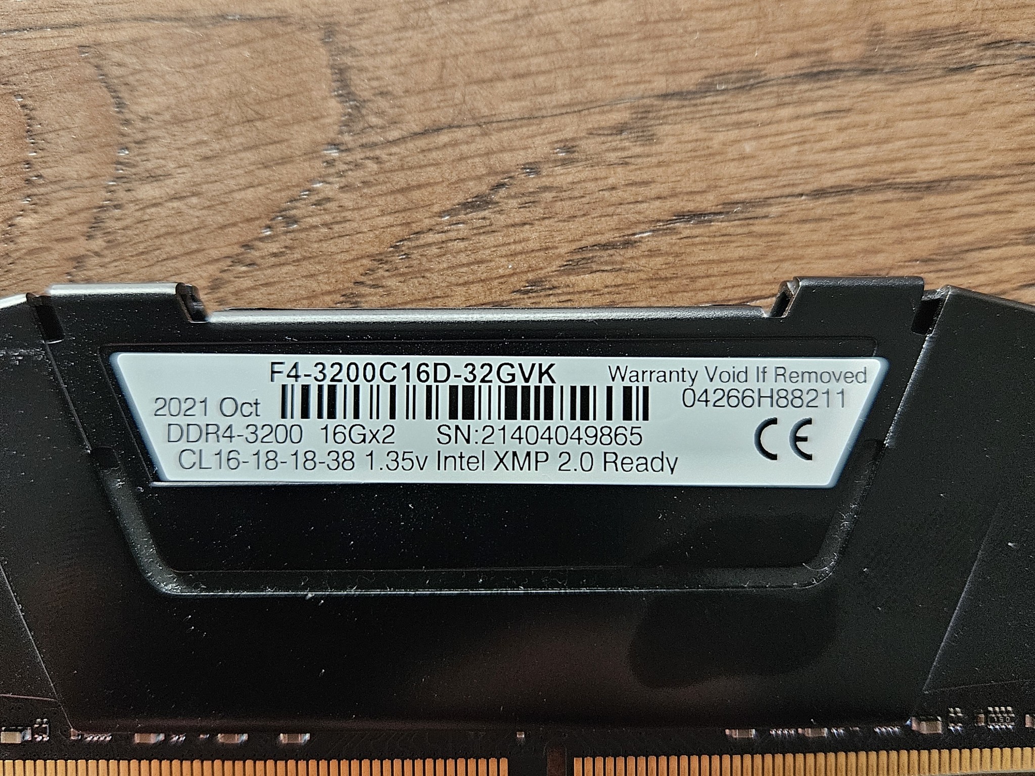 G.Skill Ripjaws 32gb 3200mhz (2x16) black