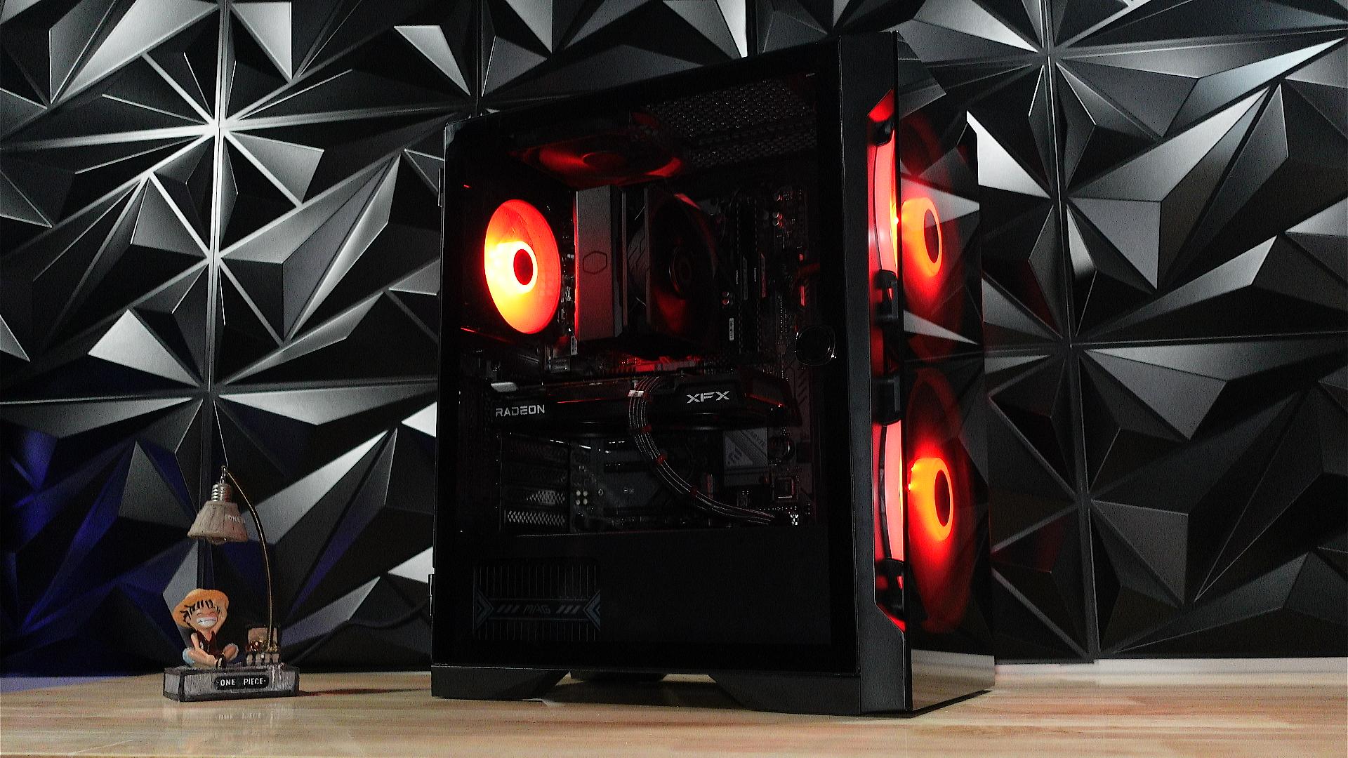 🔥🟤RX 6600 Gaming PC | Ryzen 5 5600XT | 16GB DDR4-3200 | AIR | 1TB M.2 SSD | RGB | WiFi 🚀