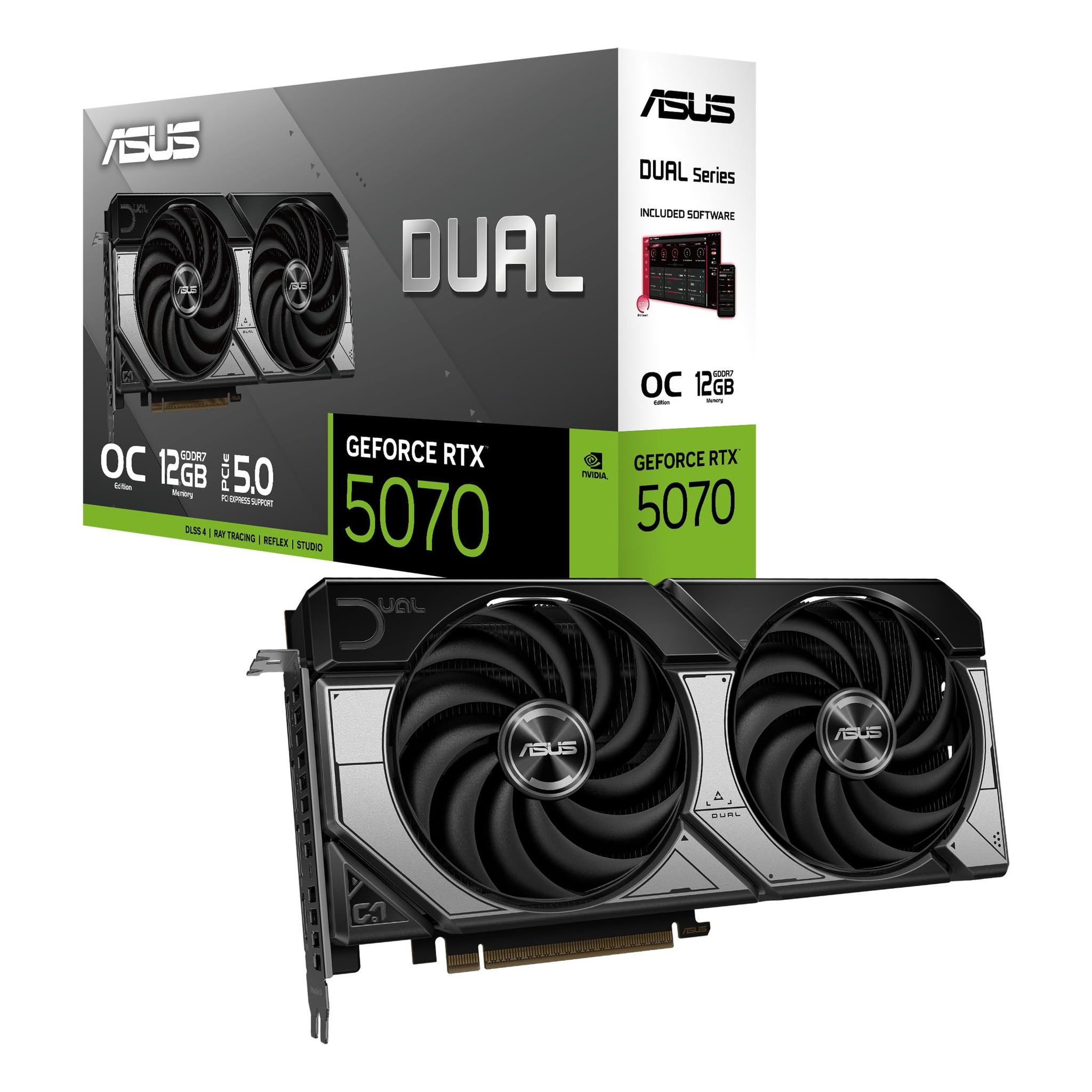 ASUS Dual GeForce RTX 5070 12GB GDDR7 — New — Tested — Warranty
