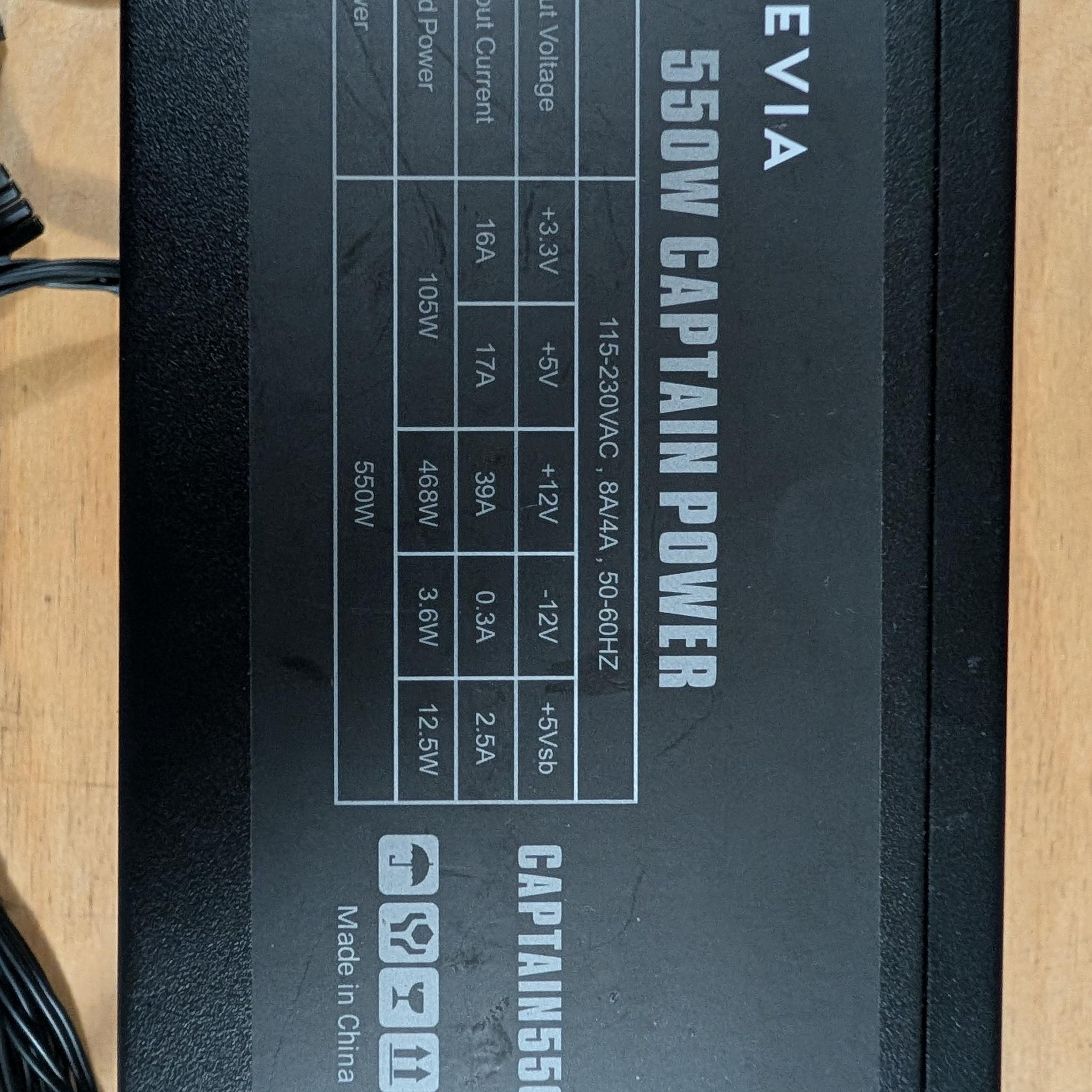 Apevia 550w black PSU