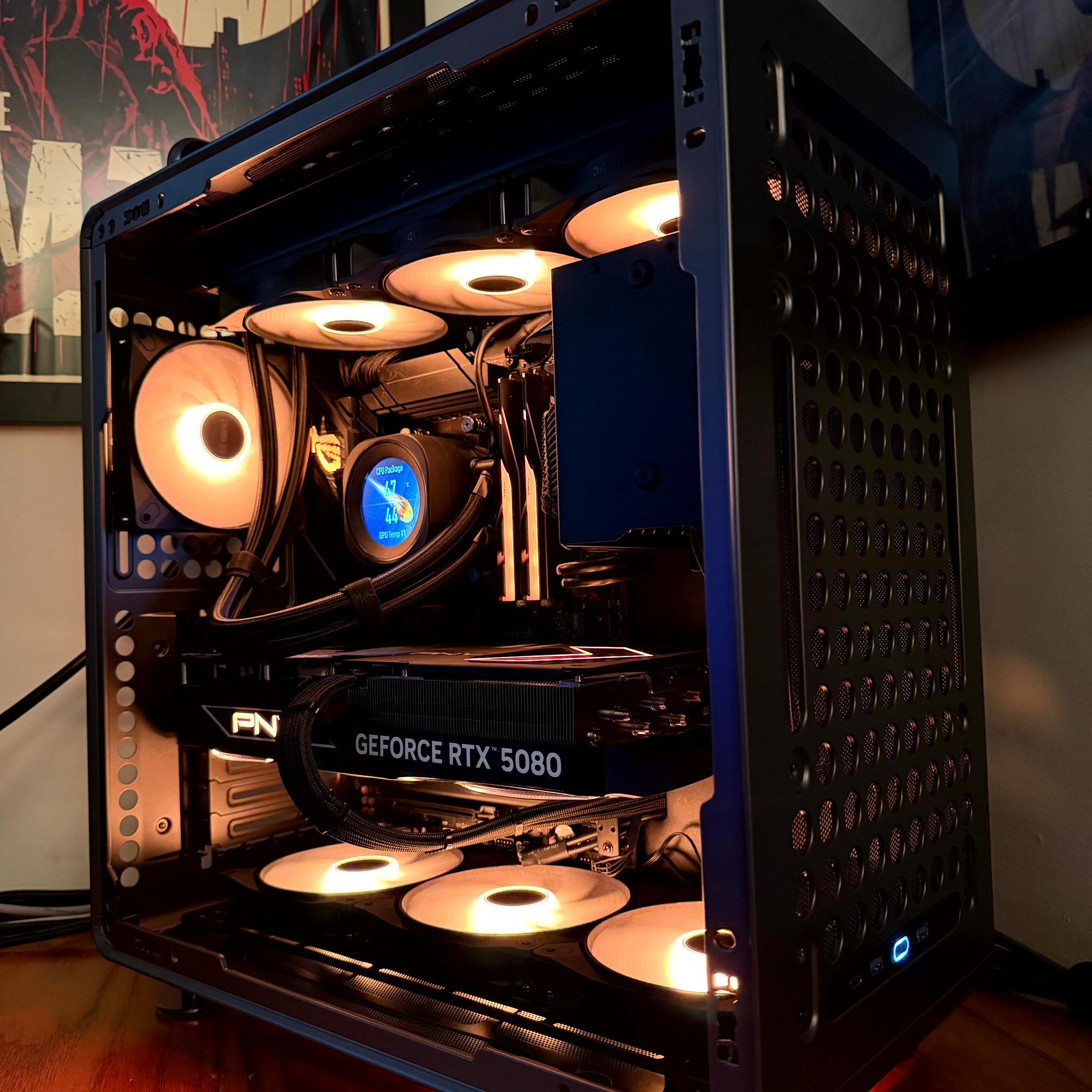 Iron Meteor - RTX 5080 OC | Ryzen 7 9850x3d | 32GB @6400MT | 2TB gen 5 NVMe  | 1000W Platinum PSU