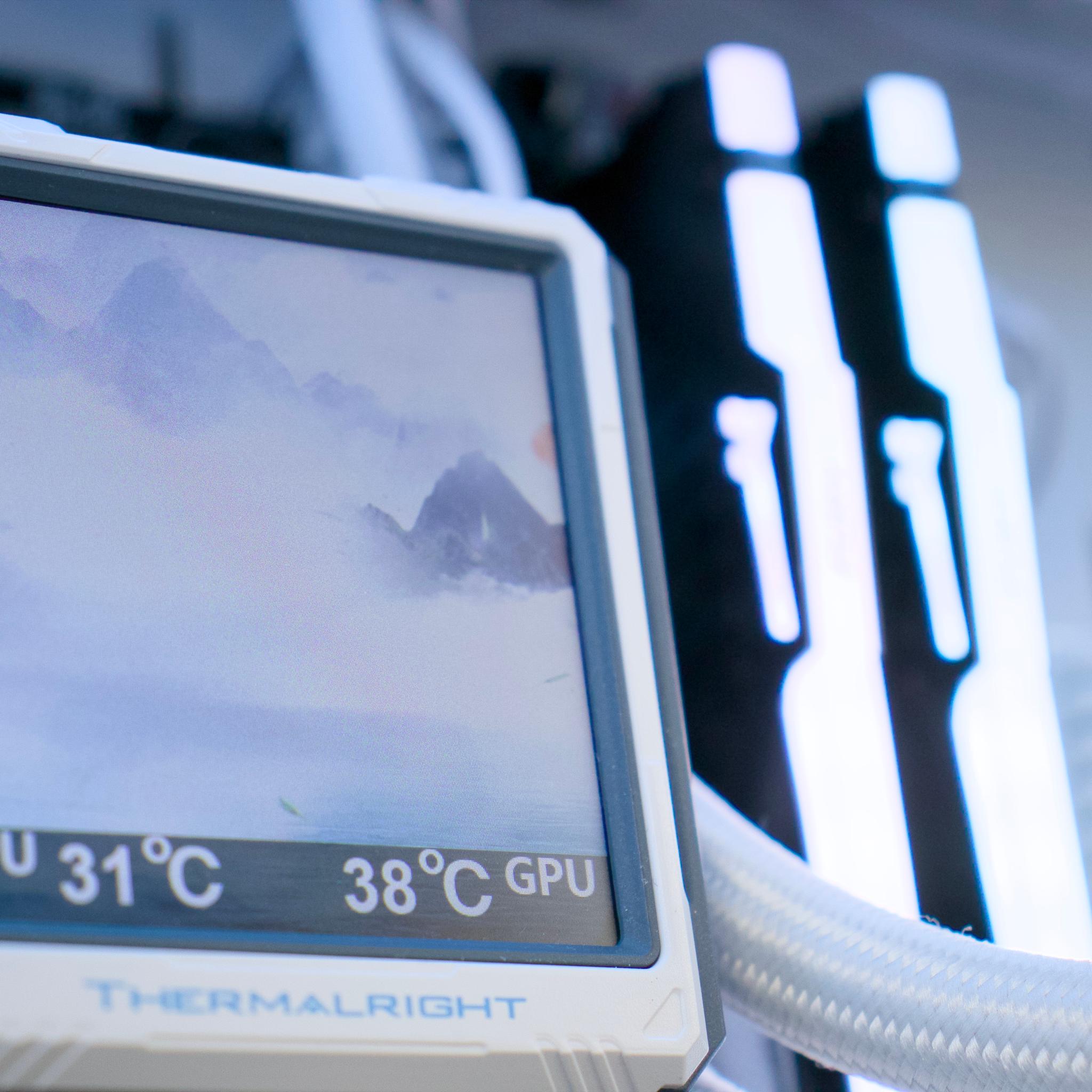 ☁️ Clean White PC | RTX 5070 12GB, Ryzen 5 7600X, 32GB DDR5, 1TB NVMe, LCD AIO | Gaming PC ☁️