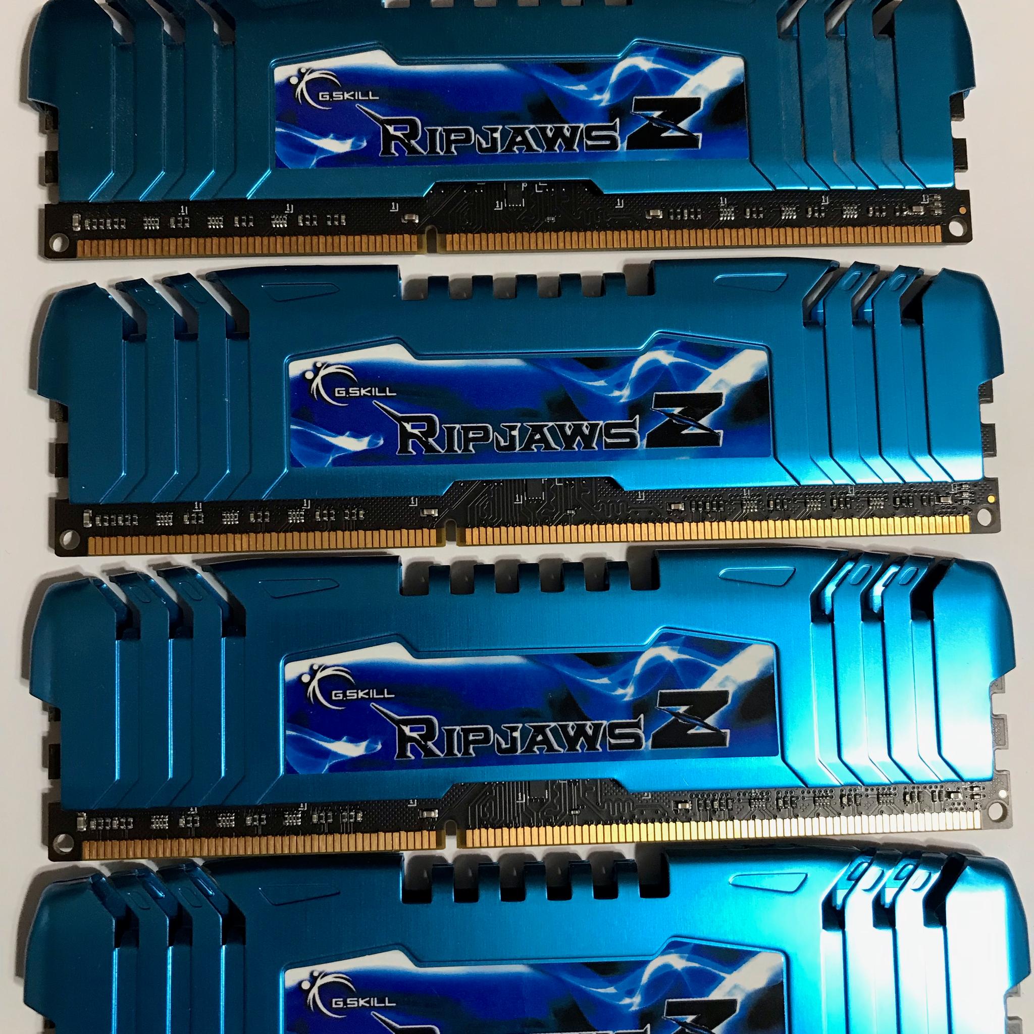 G.Skill RipJawsZ 32GB **DDR3** Quad Stick Kit. (8GBx4)
