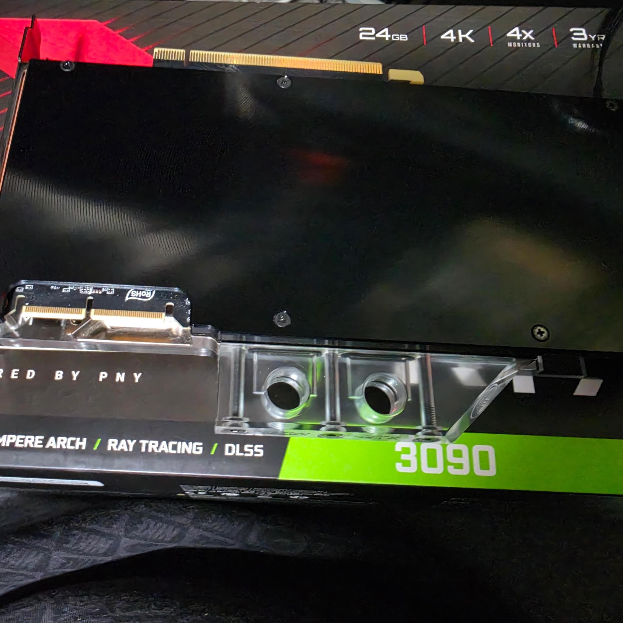 PNY XLR8 Gaming EPIC-X RGB GeForce RTX 3090 With EKWB EK-Quantum Vector RGB Waterblock and Backplate