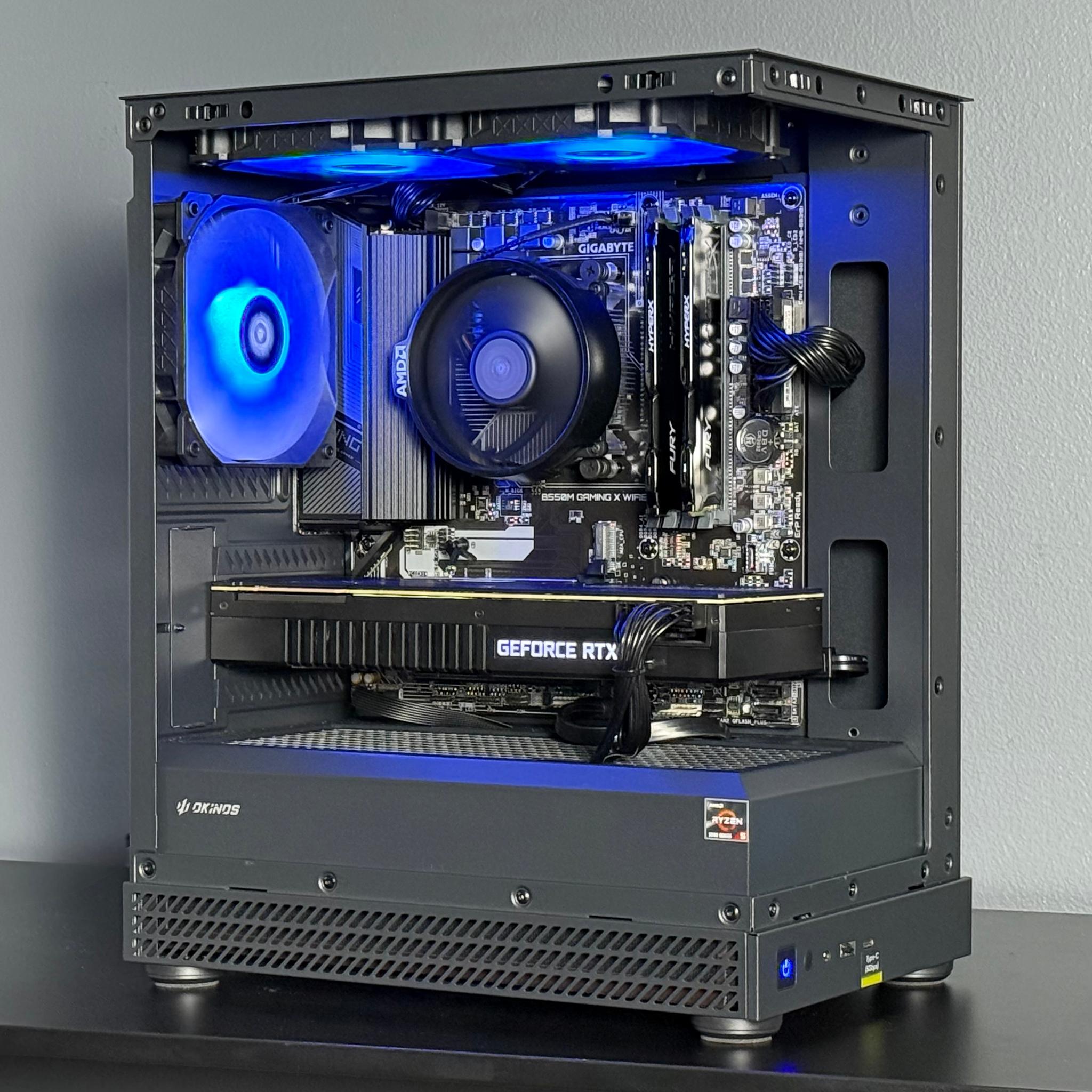 Aqua Gaming PC - Ryzen 5 5500, RTX 2080, 16GB RAM, 512GB SSD