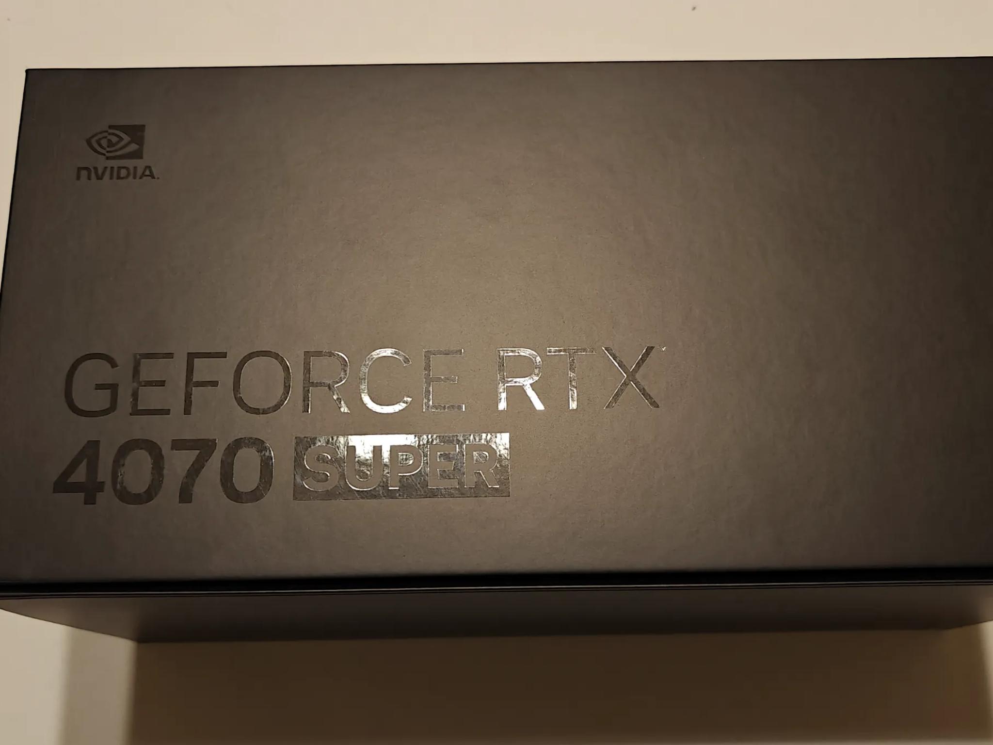 NVIDIA GeForce RTX 4070 SUPER Founders Edition Graphics Card 12GB GDDR6X - Titanium and Black