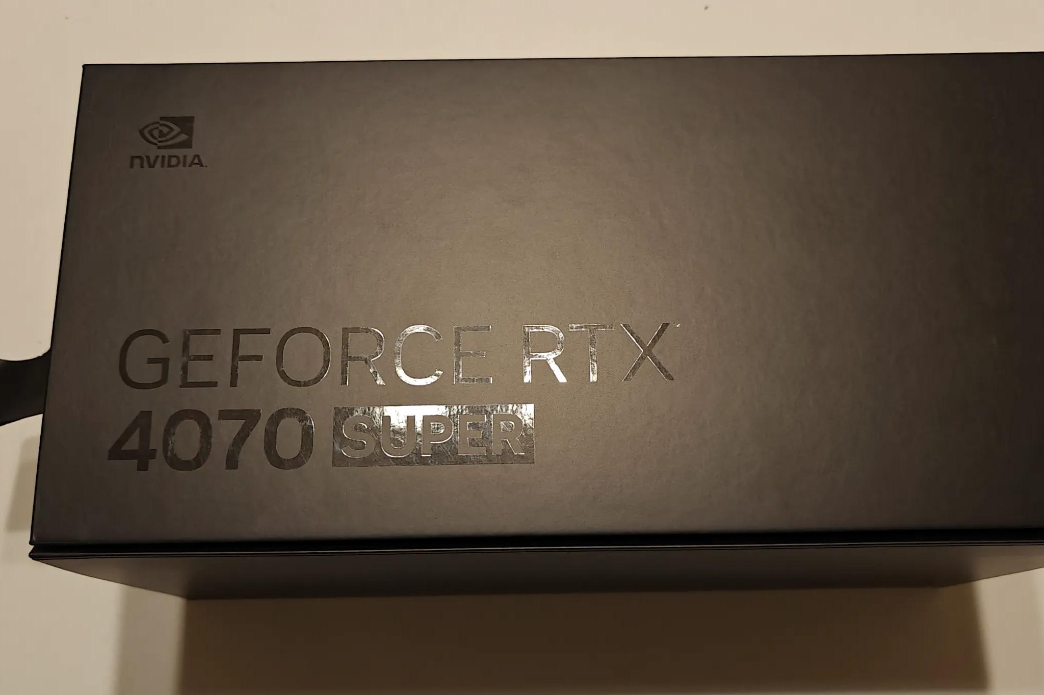 NVIDIA GeForce RTX 4070 SUPER Founders Edition Graphics Card 12GB GDDR6X - Titanium and Black