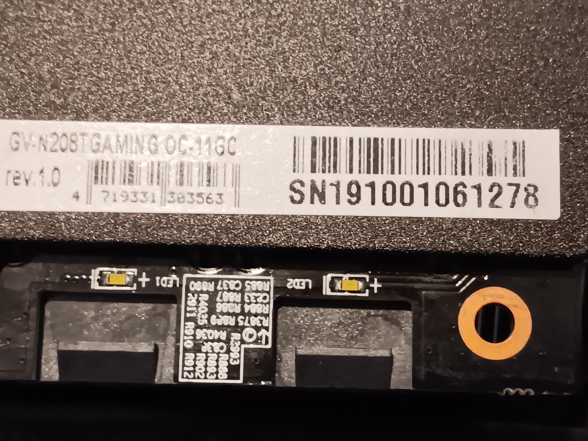 Gigabyte GeForce RTX 2080Ti Gaming OC 11GB GDDR6 RAM GPU