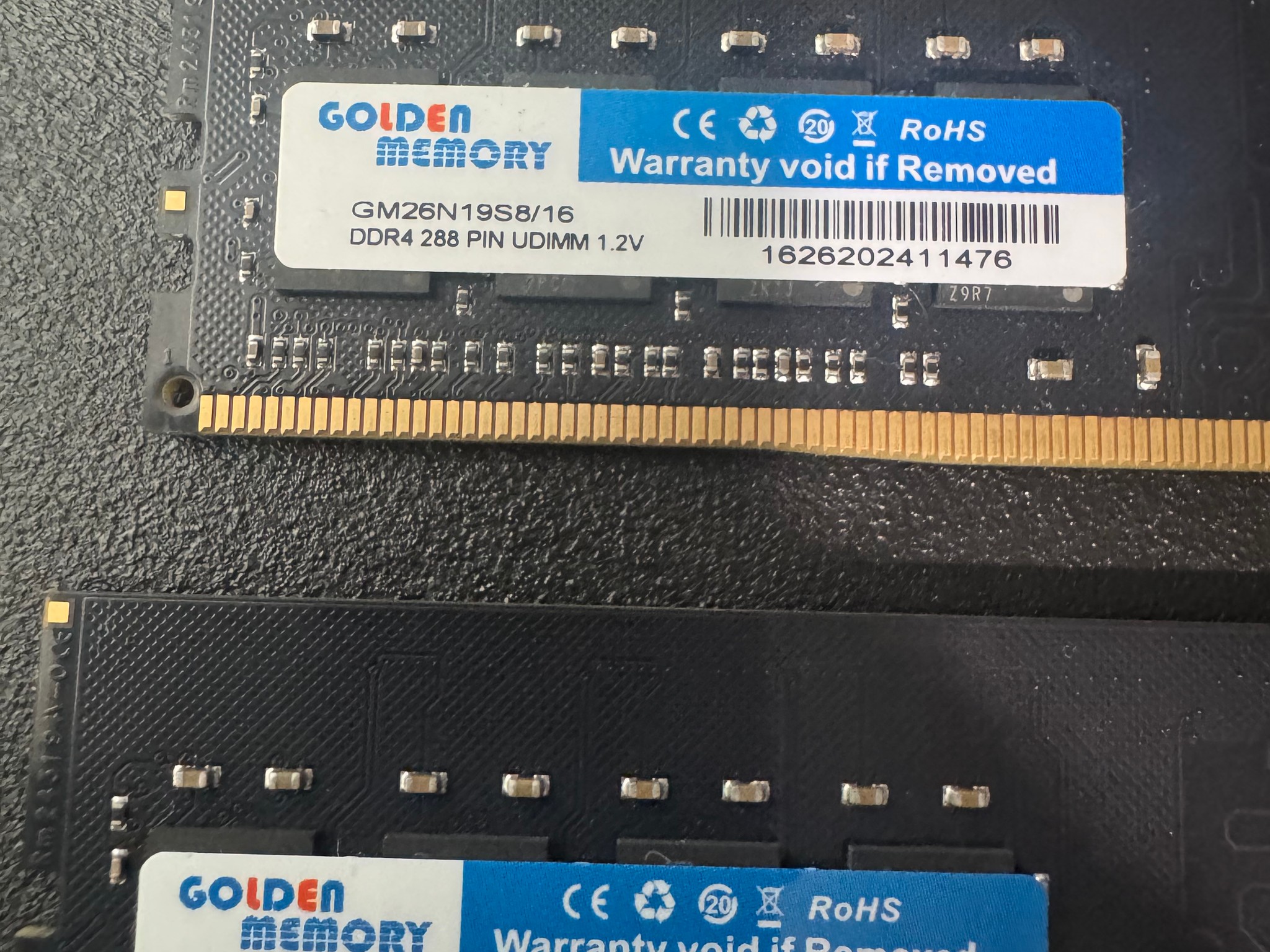 Golden Memory 32GB (2x16GB) DDR4 2666MHz RAM Kit – Tested & Working