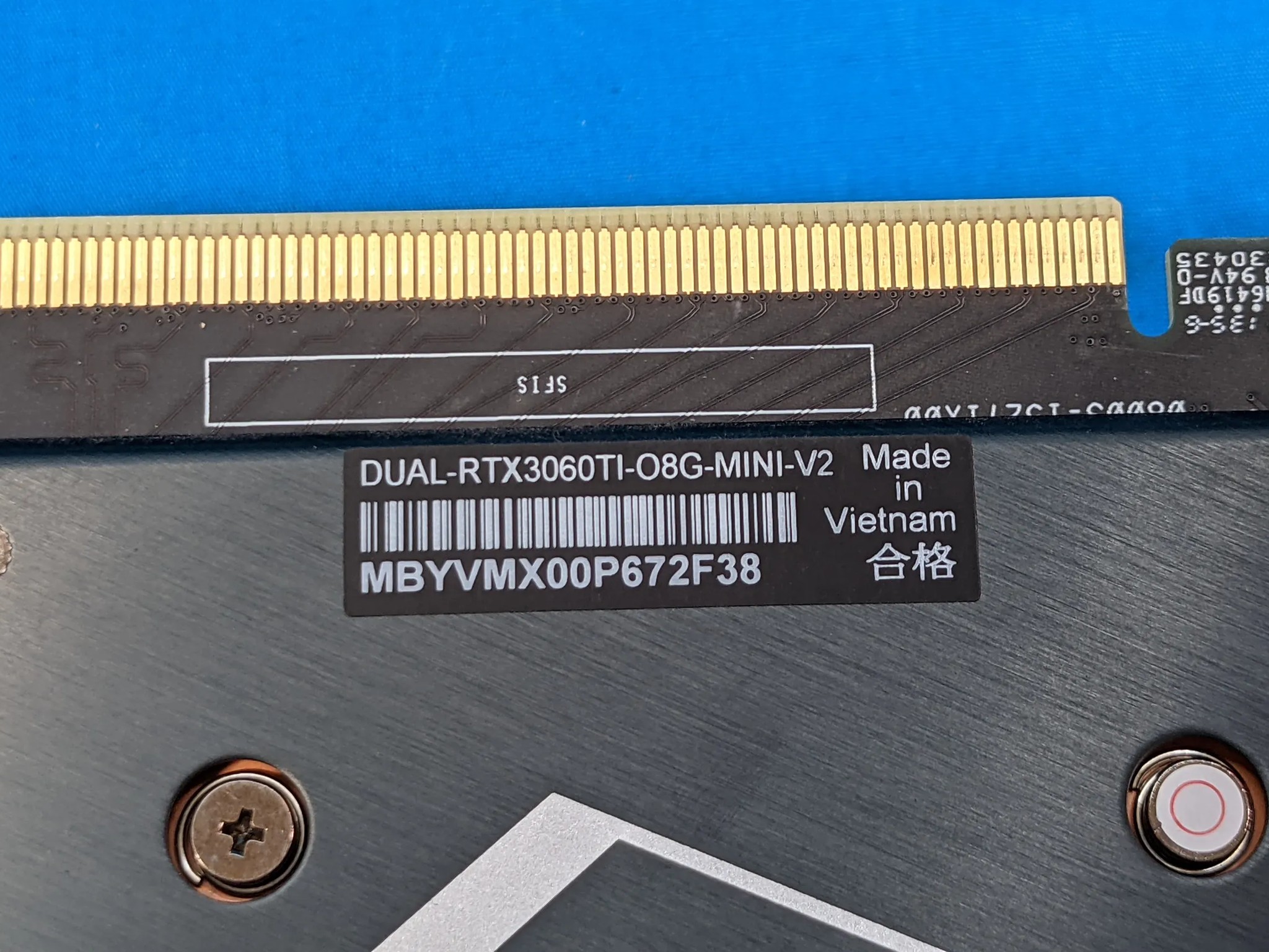 ASUS Dual GeForce RTX 3060 Ti OC Mini V2 8GB GDDR6 PCIe 4.0 Desktop GPU DUAL-RTX3060TI-O8G-MINI-V2