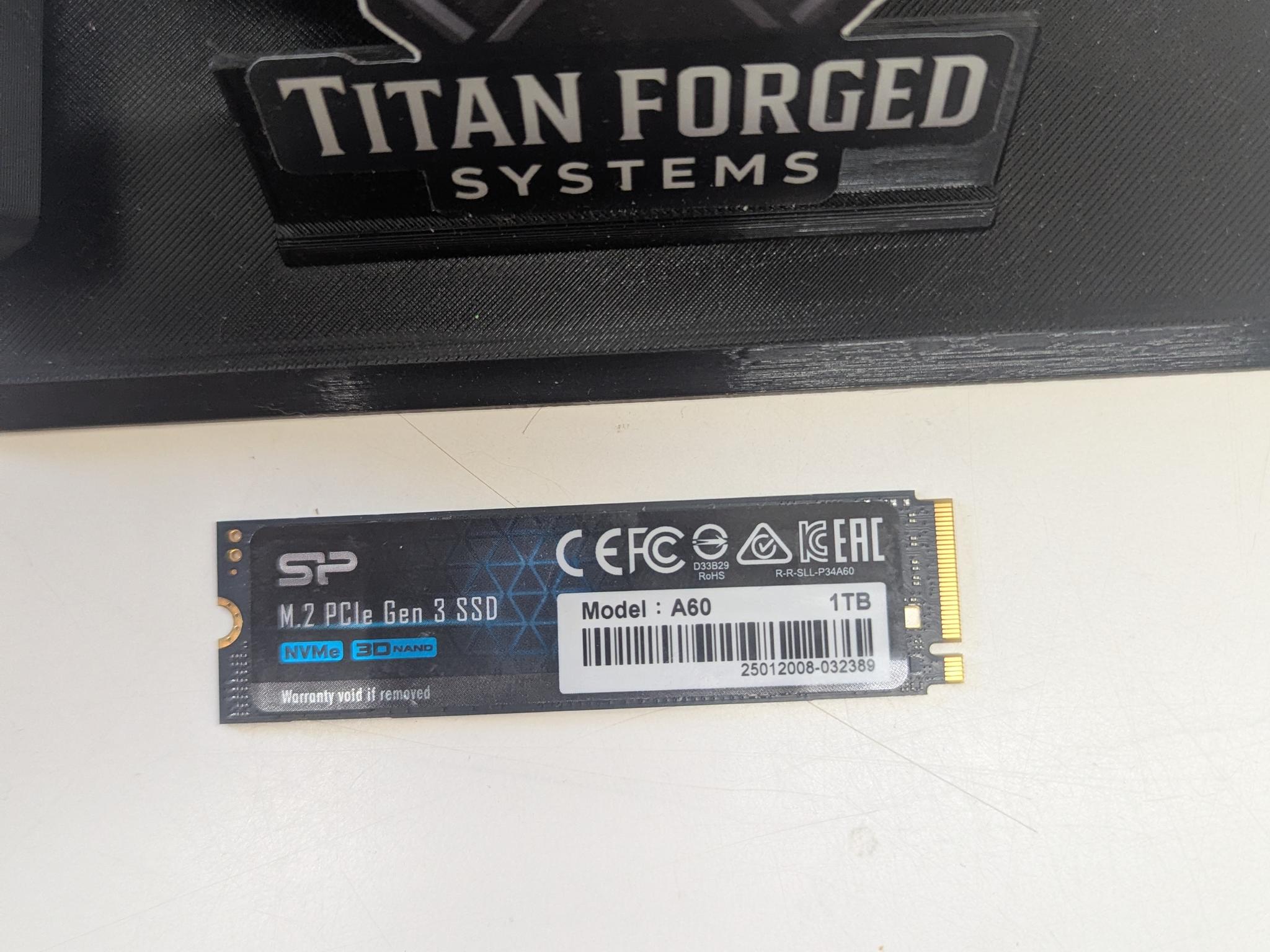 🔹 1TB NVMe M.2 PCIe Gen 3 SSD Silicon Power A60