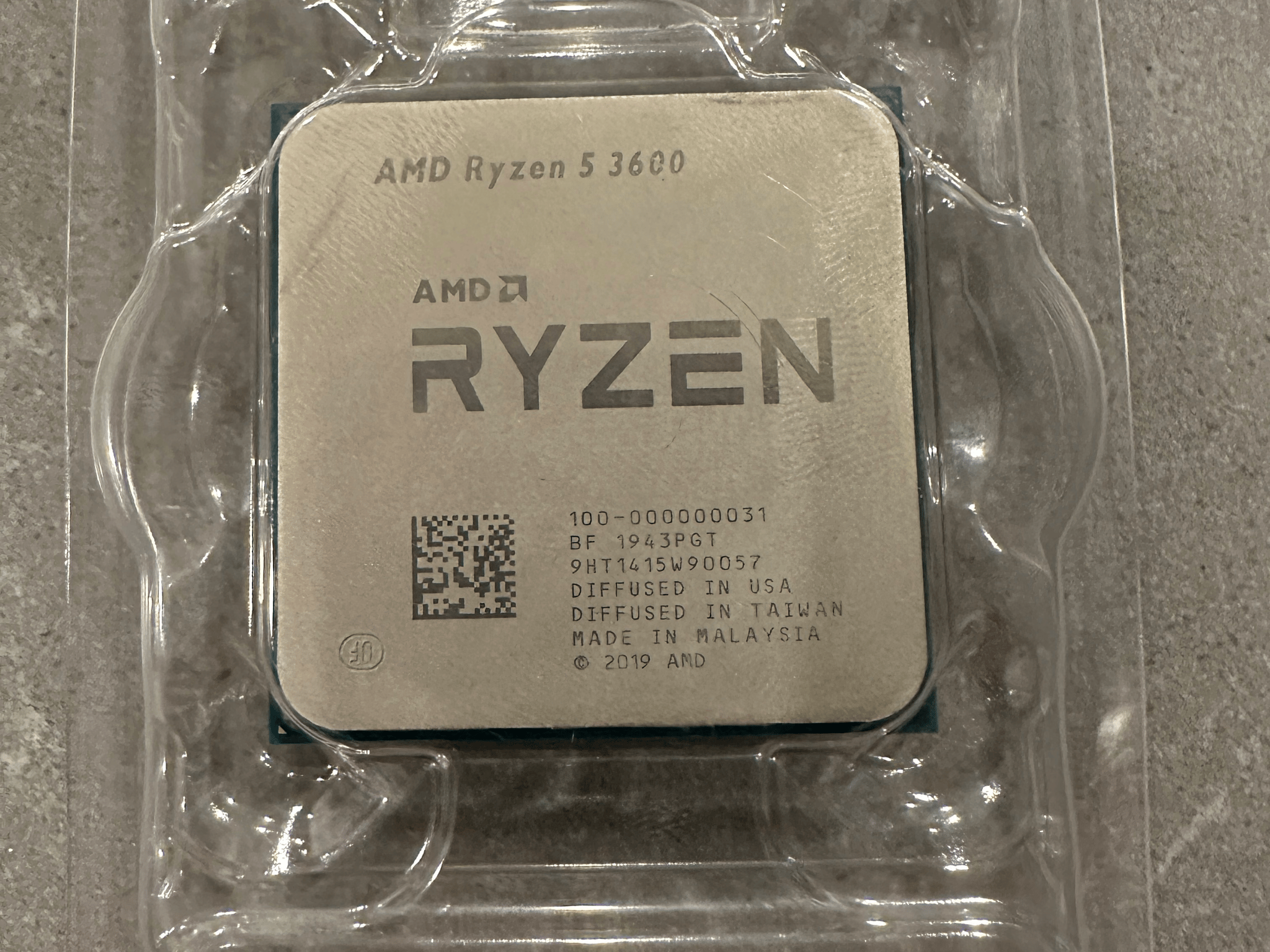 AMD Ryzen 5 3600 3.6 GHz 6-Core Processor / No Cooler/ No Box