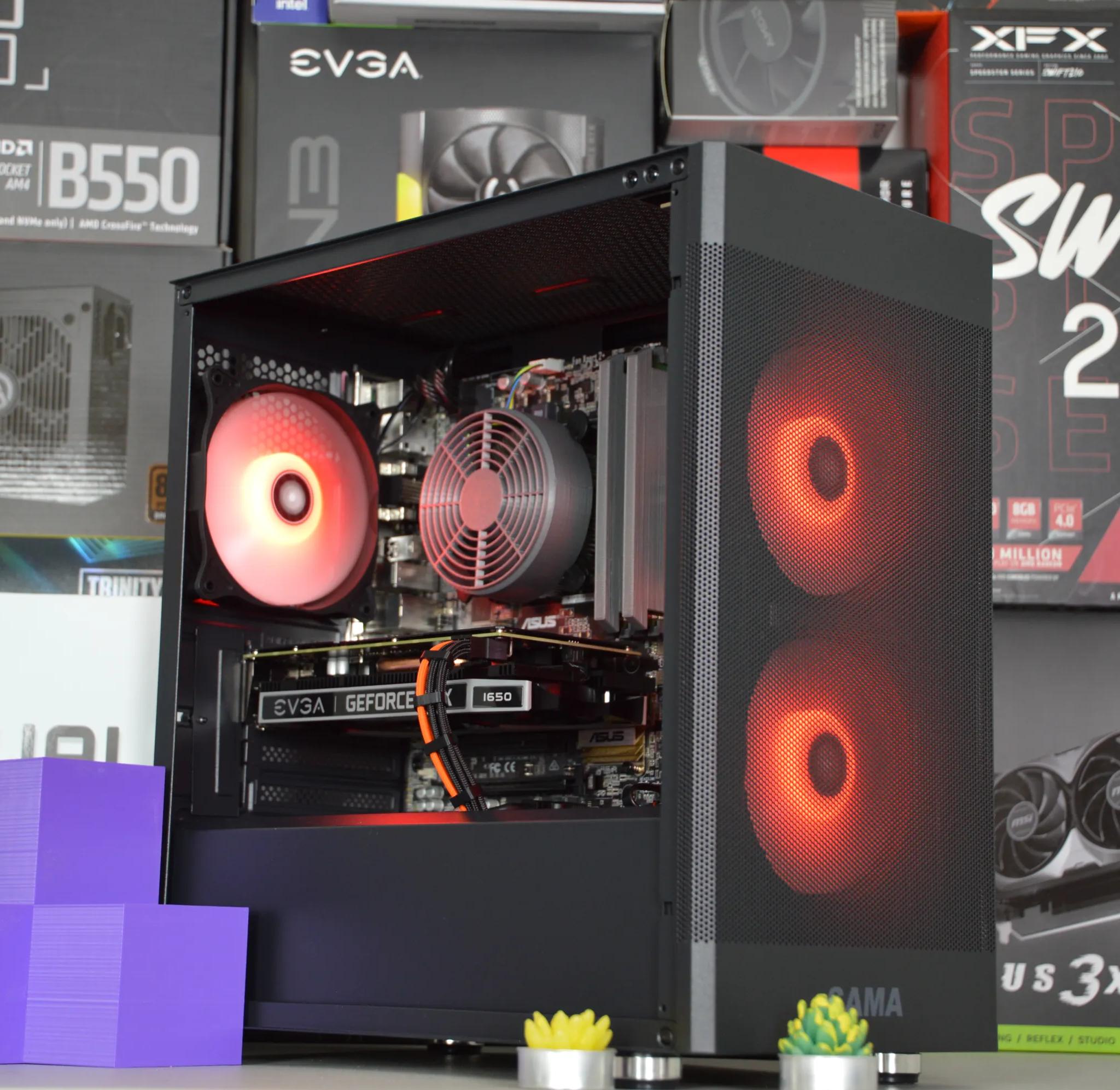 ⚫VALUE PC🟠| GTX 1650 4GB | INTEL i5 7500 | 16GB DDR4 RAM | 512GB SATA SSD | Midnight Orange |