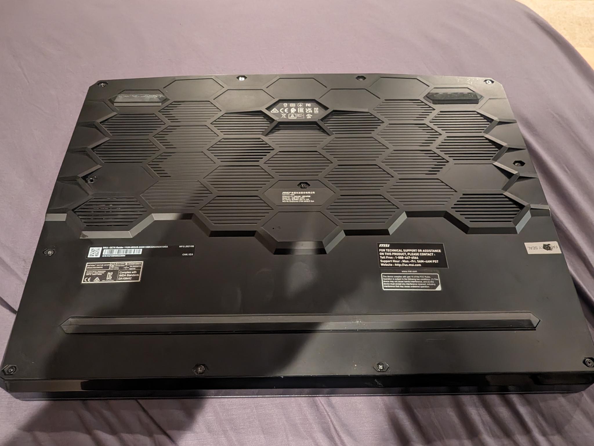 MSI Gaming Laptop GE76 Raider UH11-053 i9 11980HK Nvidia RTX 3080