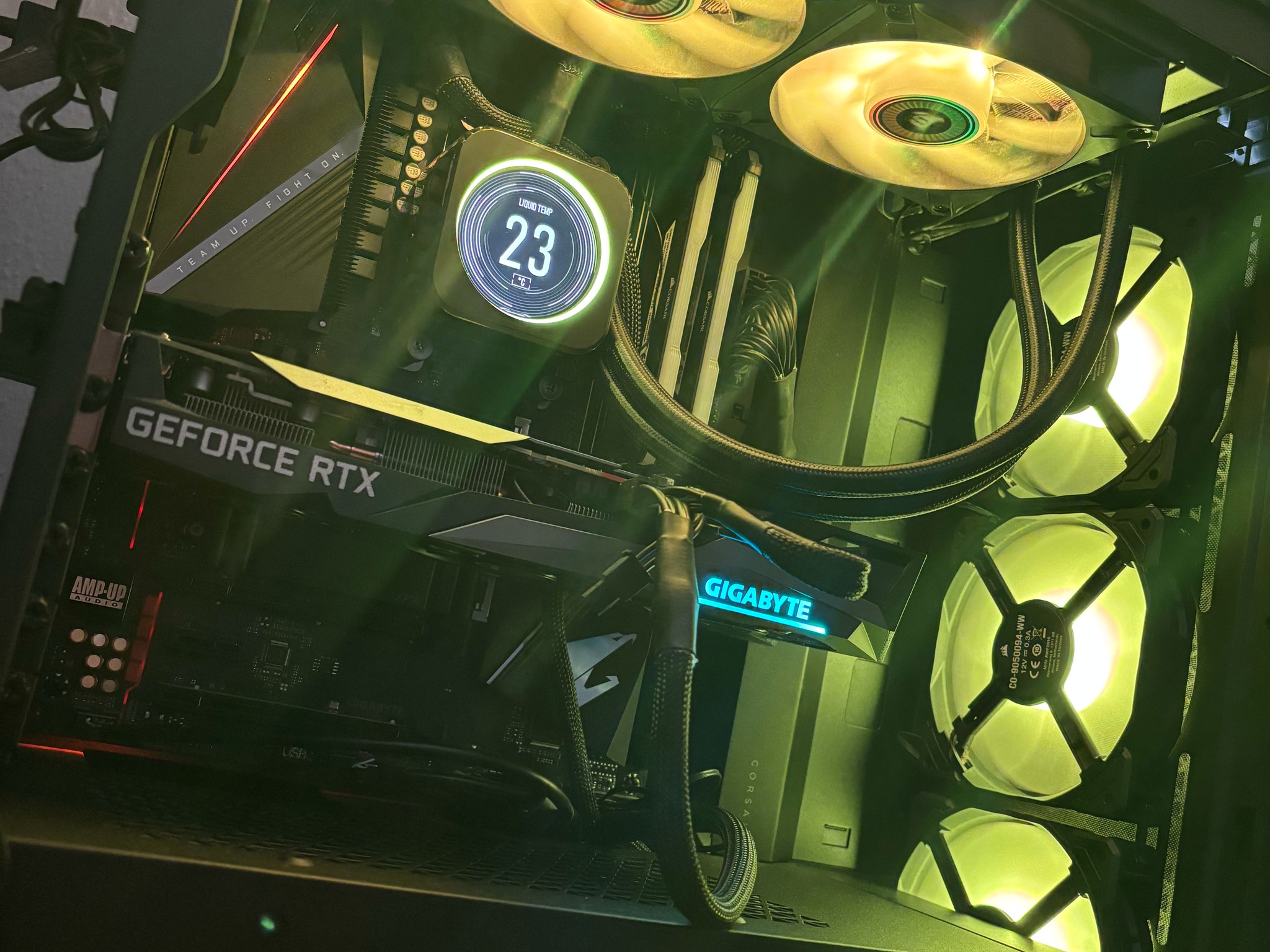 Black Gaming PC | Ryzen 5900x | RTX 3060 Ti | 32gb RAM | 1 TB SSD | LCD Cooling Screen