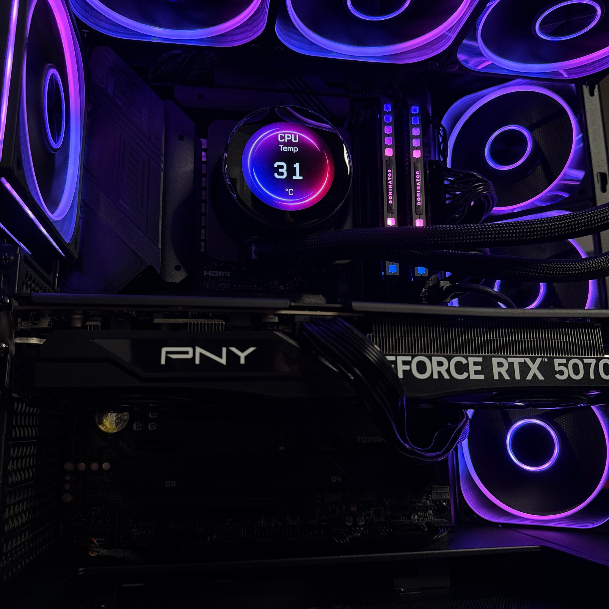 ✨💜 AORURA | RTX 5070 + i9-14900KF | 32GB RAM | 2TB Gen4 NVMe — Ultra High-End Gaming PC