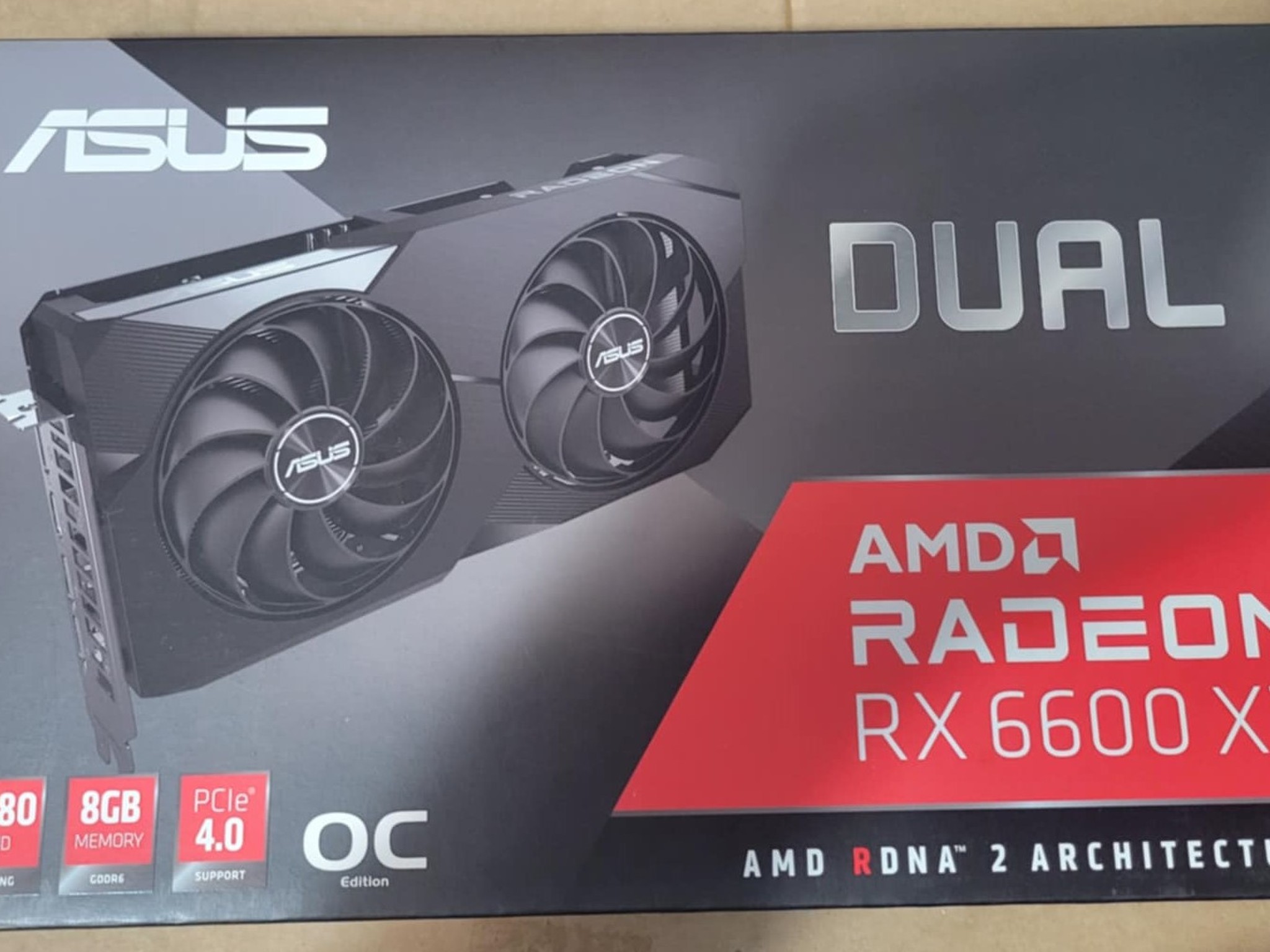 Asus Dual 6600XT 8GB GPU