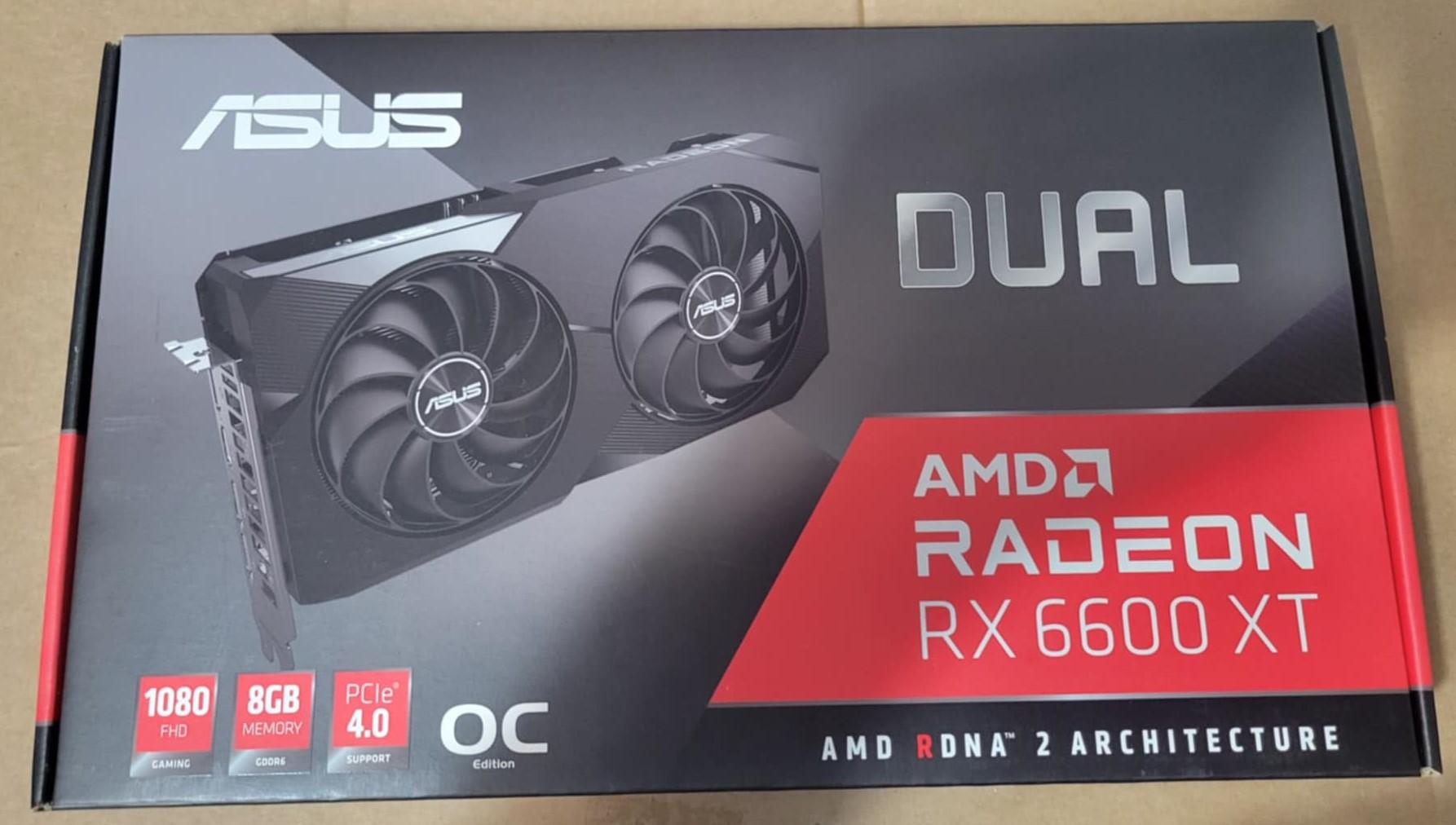 Asus Dual 6600XT 8GB GPU