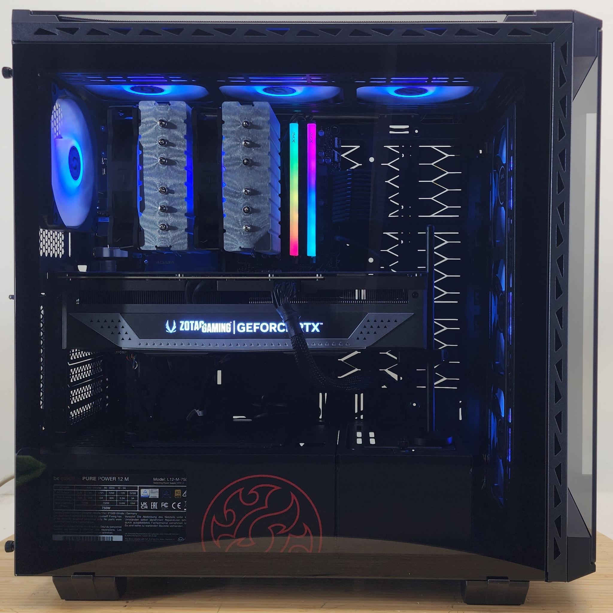 Gaming PC Ryzen 7 7700X 32GB RAM 1TB SSD RTX 4070 Ti SUPER 16GB Win11 Computer