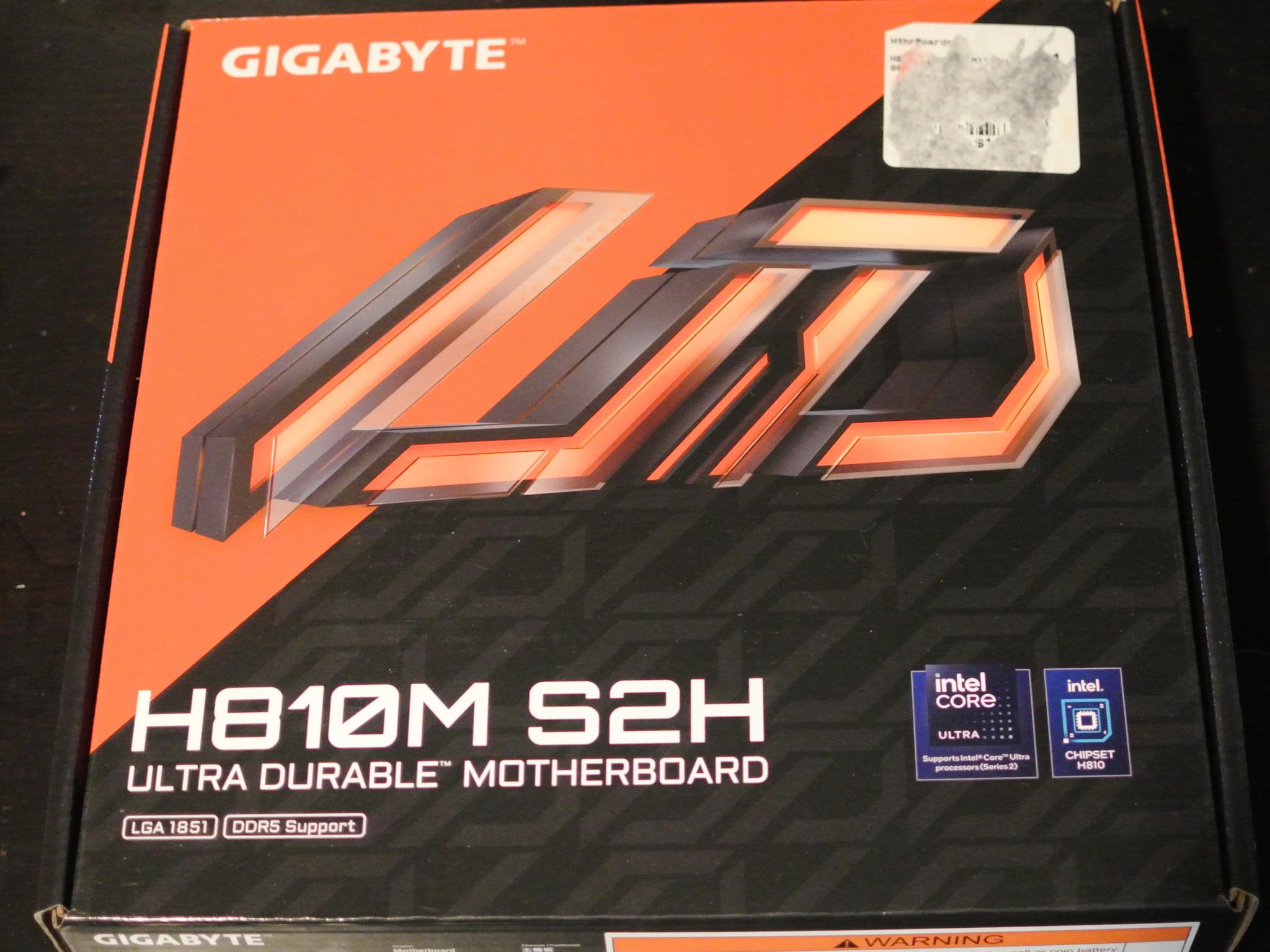 Gigabyte H810M S2H Socket LGA 1851 mATX Motherboard Brand New!