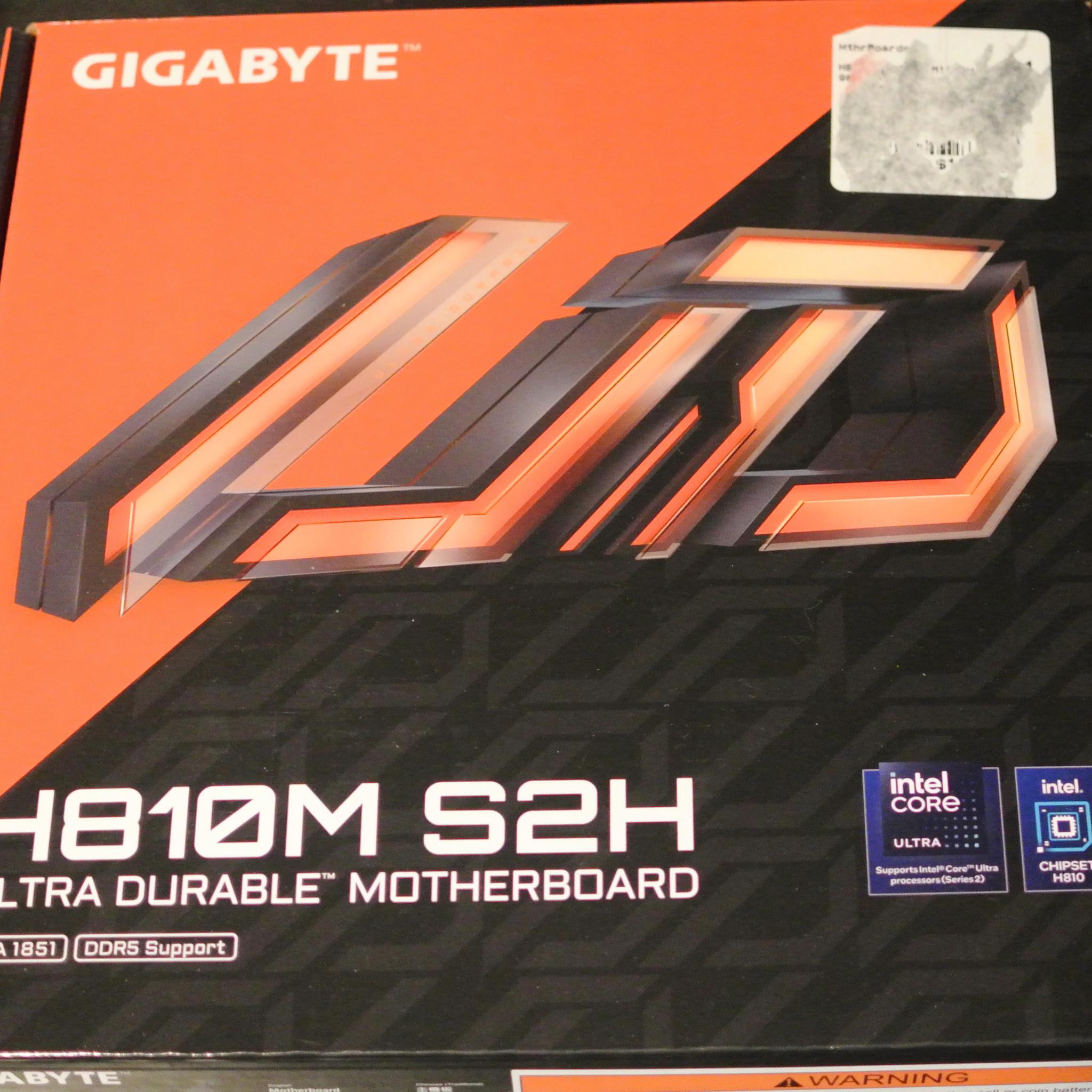 Gigabyte H810M S2H Socket LGA 1851 mATX Motherboard Brand New!
