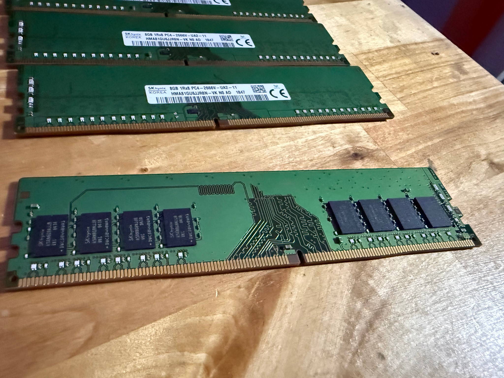 32GB DDR4 (4 x 8GB) High Quality SK Hynix 2666 PC4 DIMM (4)