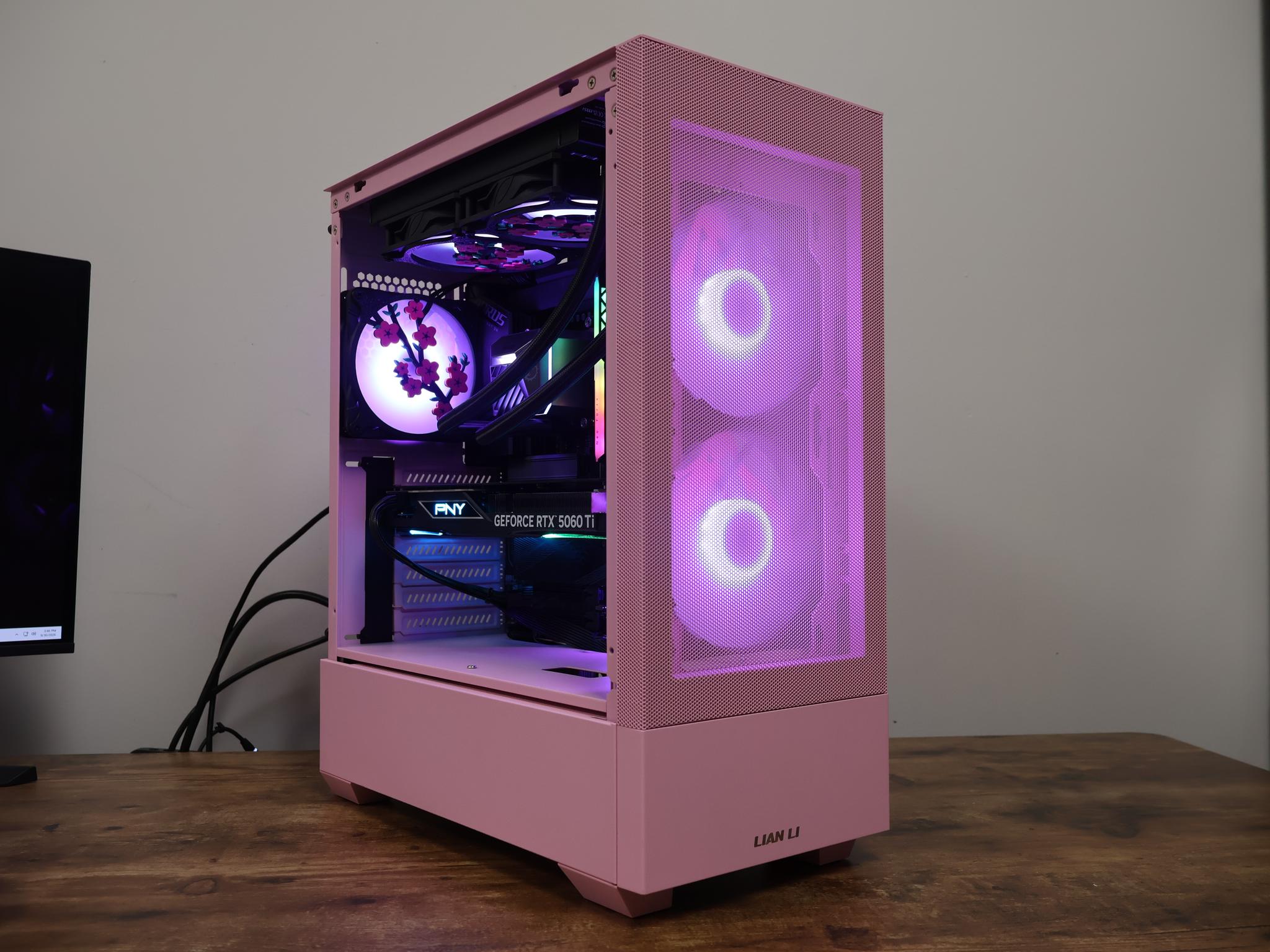 Pink RTX 5060 Ti Gaming PC – Intel i5-14600K | 32GB DDR5 | 1TB M.2 | 1440p Gaming