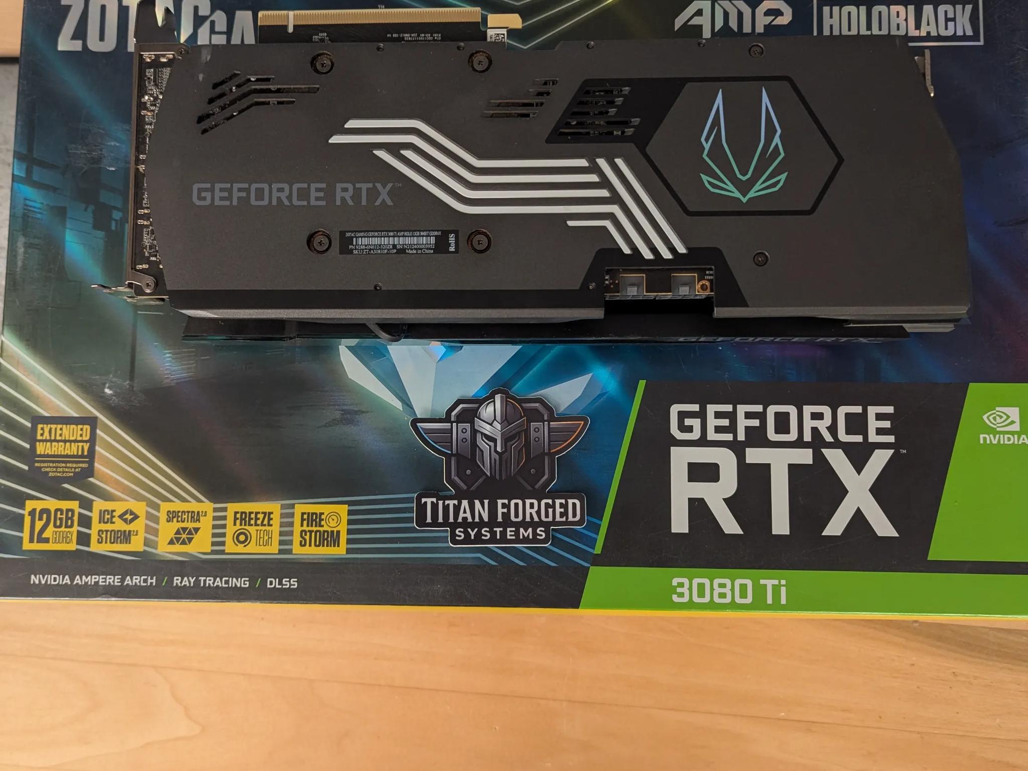 🌌 ZOTAC 3080 Ti AMP HoloBlack – RGB Beast | 12GB GDDR6X | 4K Ultra Gaming