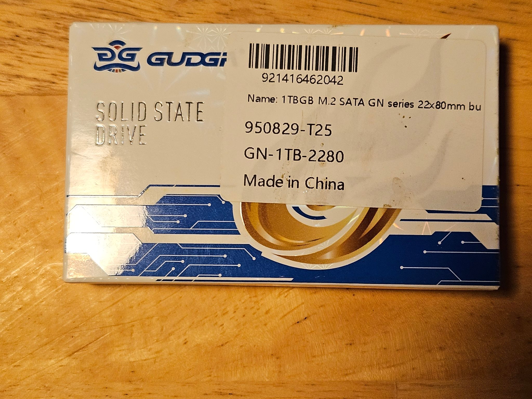 Gudga M.2 Sata 1TB SSD