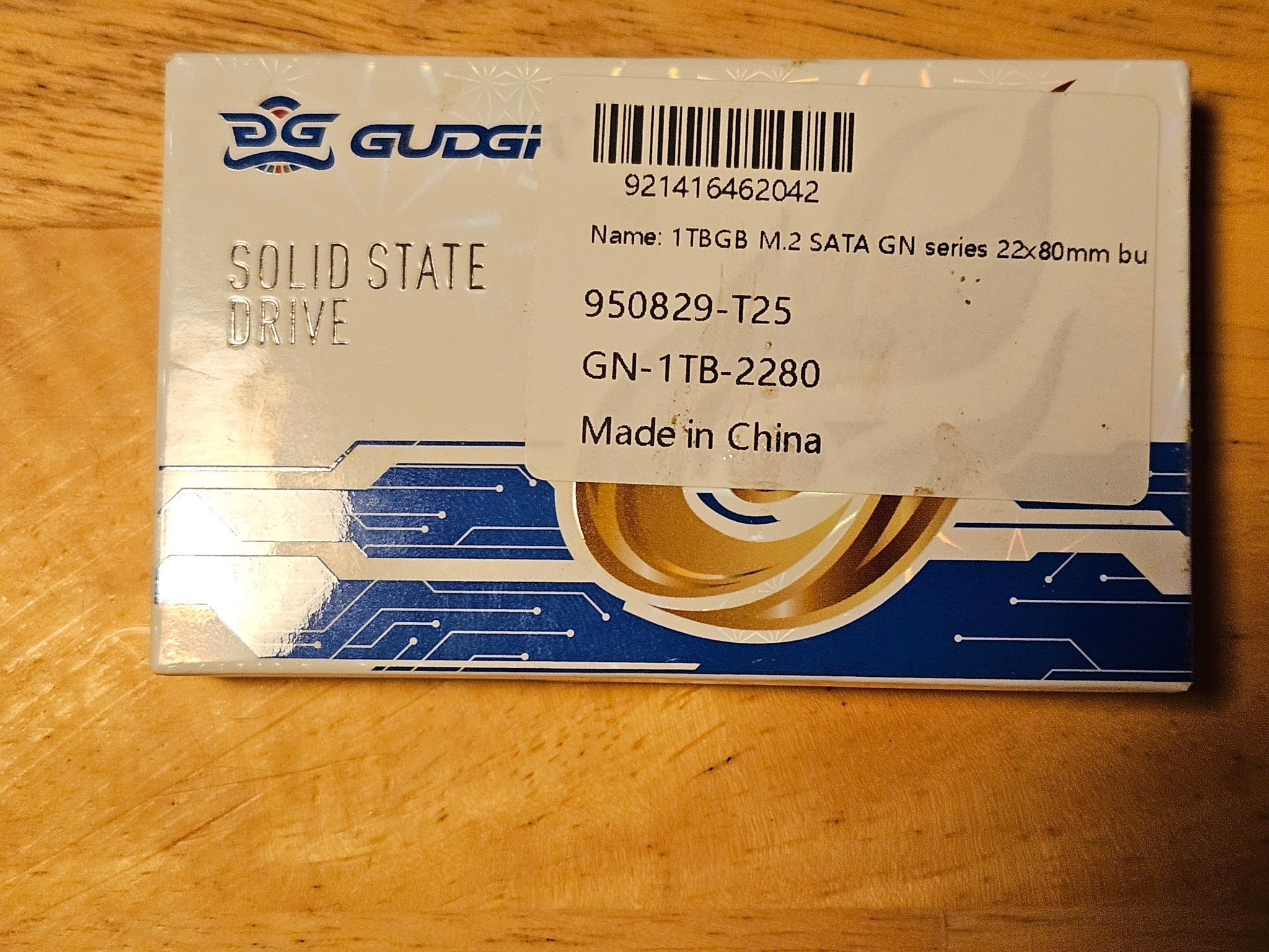 Gudga M.2 Sata 1TB SSD