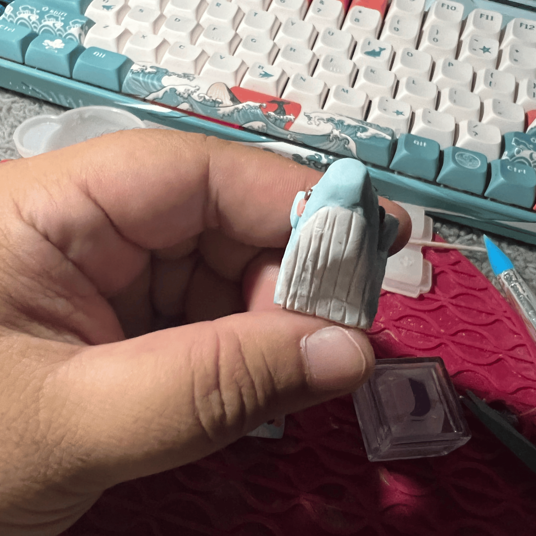 DOLLAR KEYCAPS S2- BigBlueWhale Artisan Keycaps